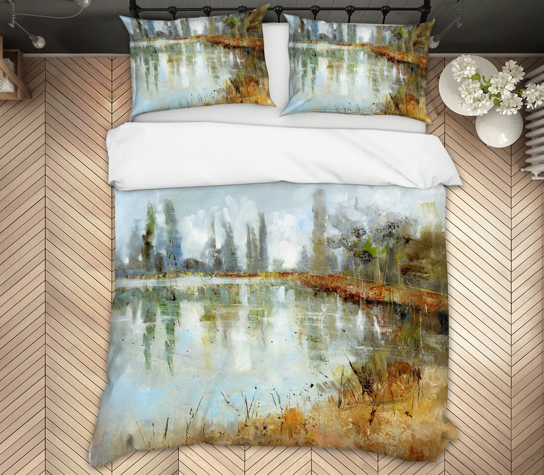 3D Country Road 2012 Anne Farrall Doyle Bedding Bed Pillowcases Quilt