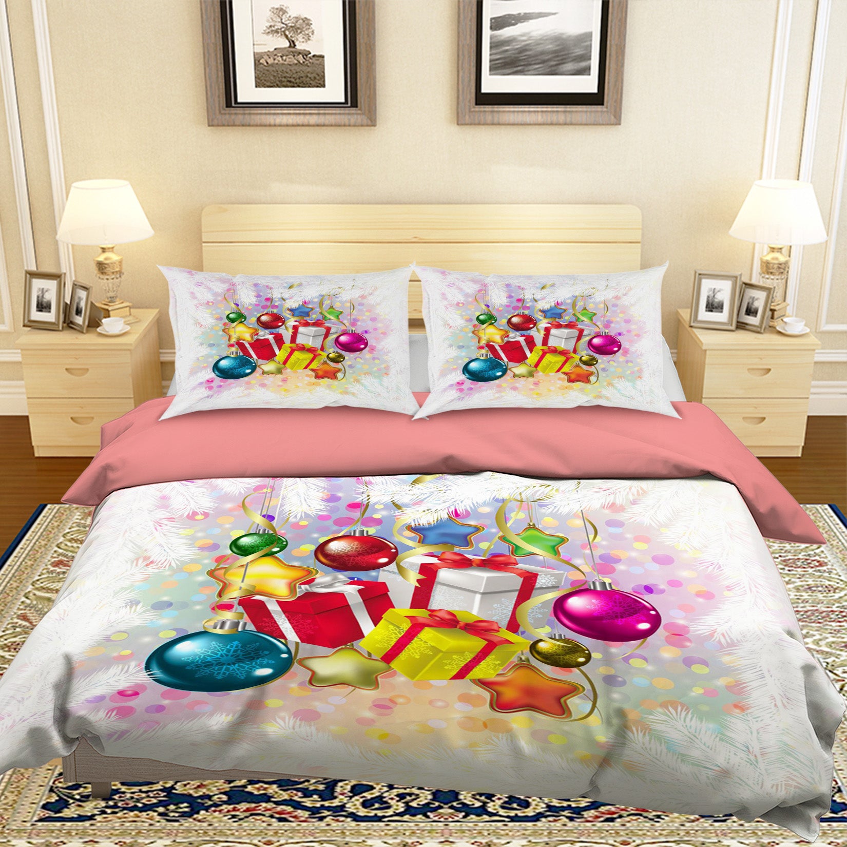 3D Gift 31140 Christmas Quilt Duvet Cover Xmas Bed Pillowcases