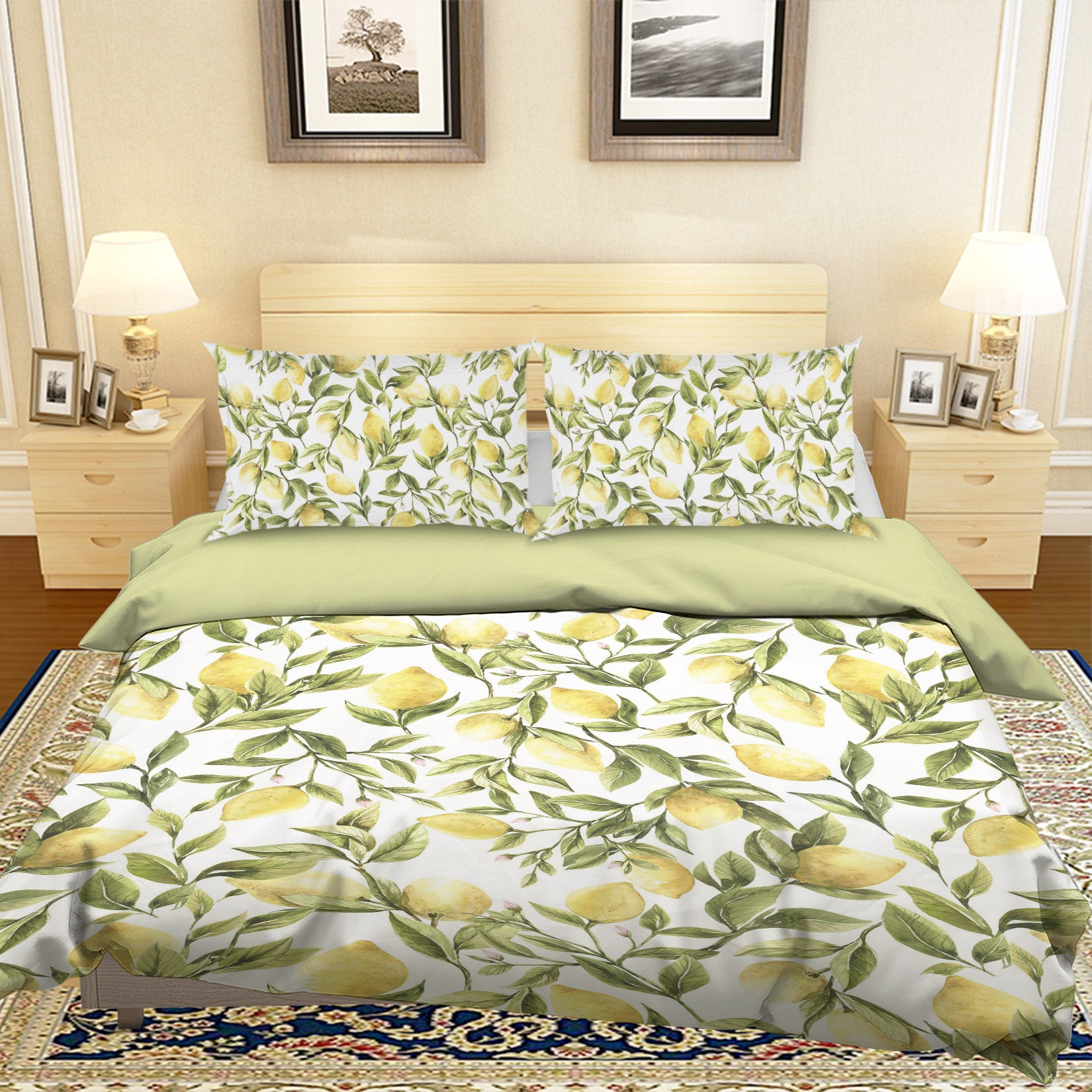 3D Lemon Fruit 061 Uta Naumann Bedding Bed Pillowcases Quilt
