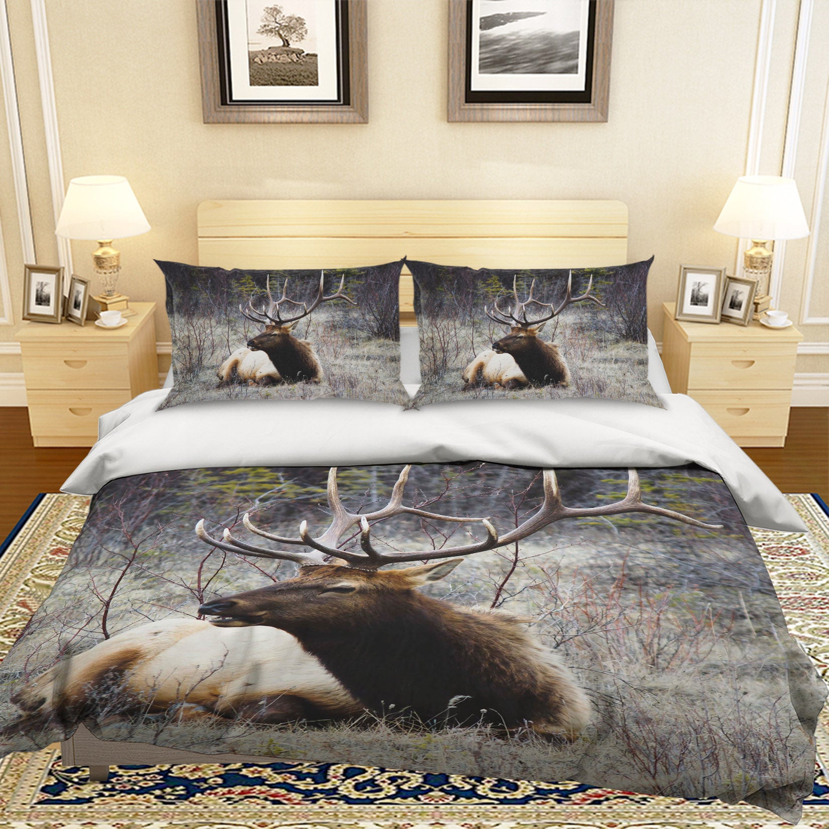 3D Prairie Fawn 049 Bed Pillowcases Quilt