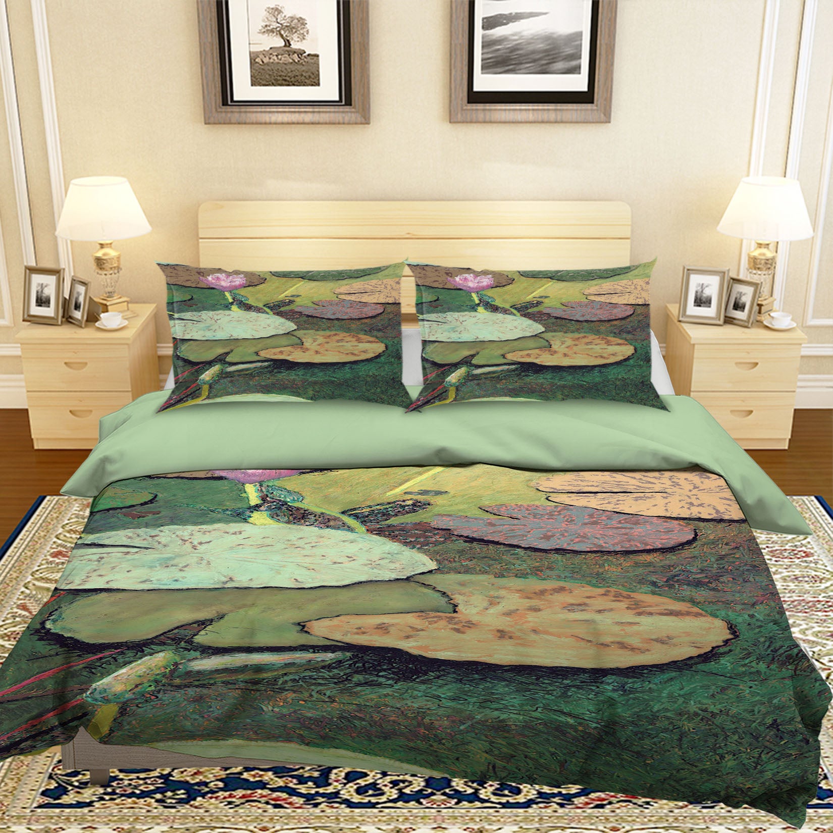 3D Emerald Pond 1160 Allan P. Friedlander Bedding Bed Pillowcases Quilt