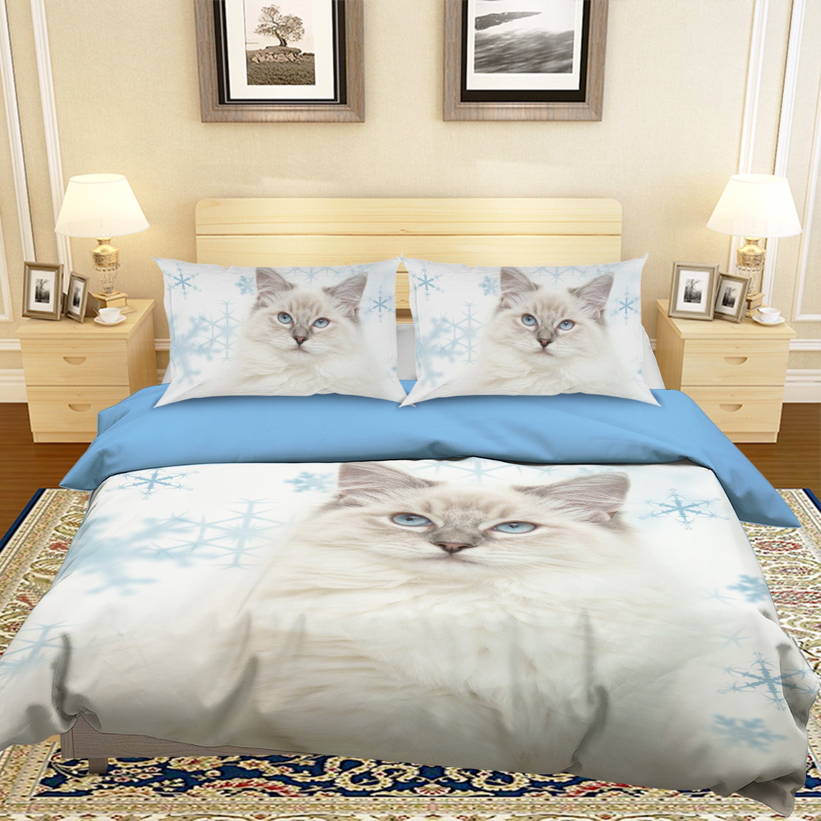 3D Cute Cat 1906 Bed Pillowcases Quilt