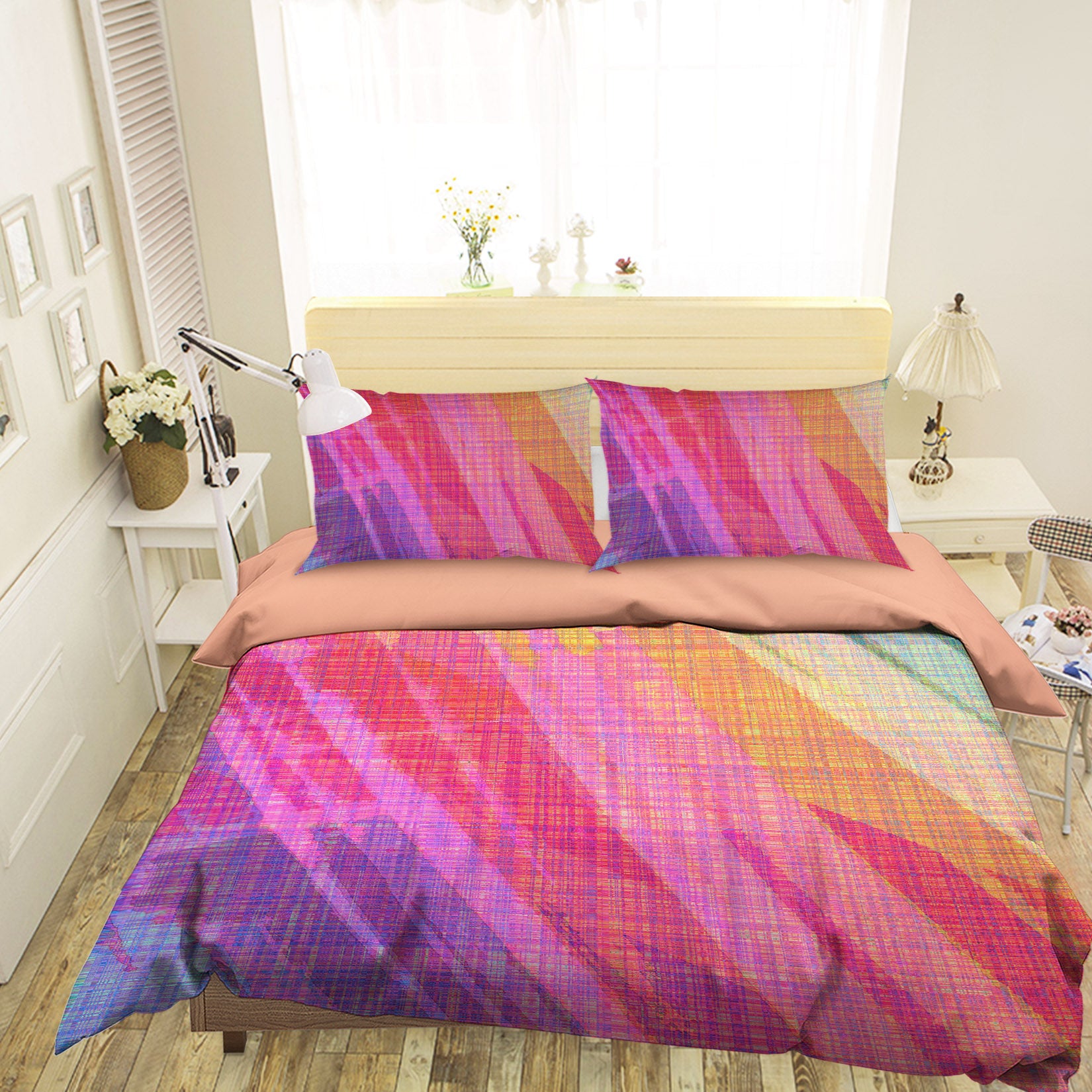 3D Abstract Rainbow 70162 Shandra Smith Bedding Bed Pillowcases Quilt