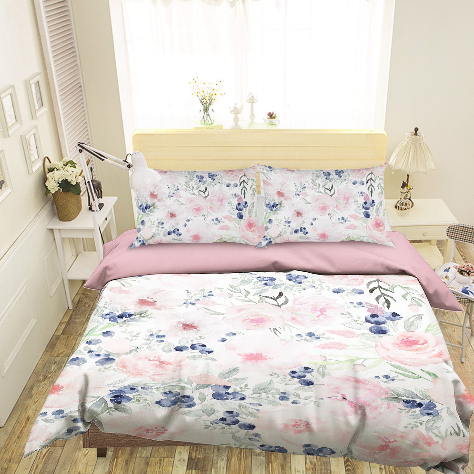 3D Pink Peony 073 Uta Naumann Bedding Bed Pillowcases Quilt