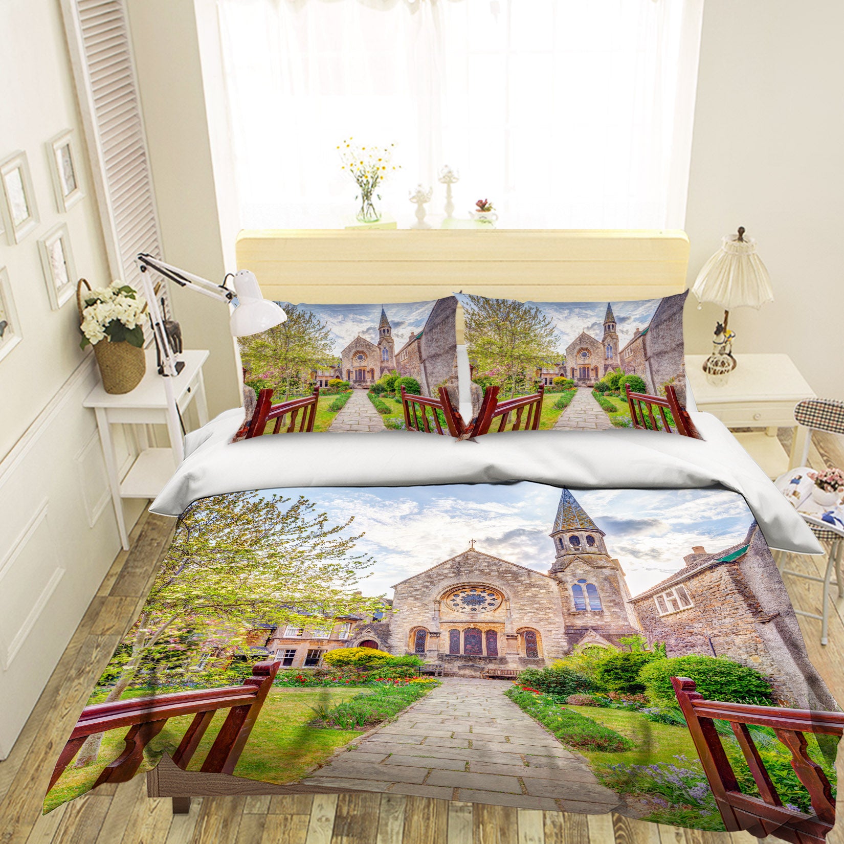 3D Villa Garden 7181 Assaf Frank Bedding Bed Pillowcases Quilt Cover Duvet Cover