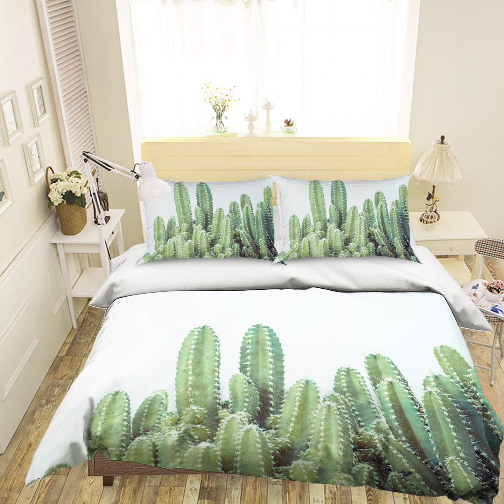 3D Green Cactus 2019 Assaf Frank Bedding Bed Pillowcases Quilt