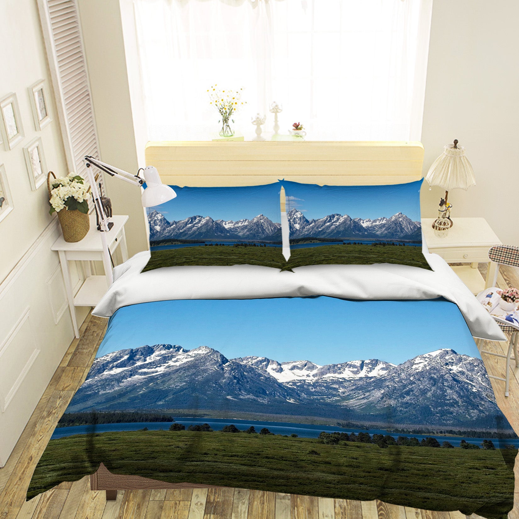 3D Snow Mountain 2121 Kathy Barefield Bedding Bed Pillowcases Quilt