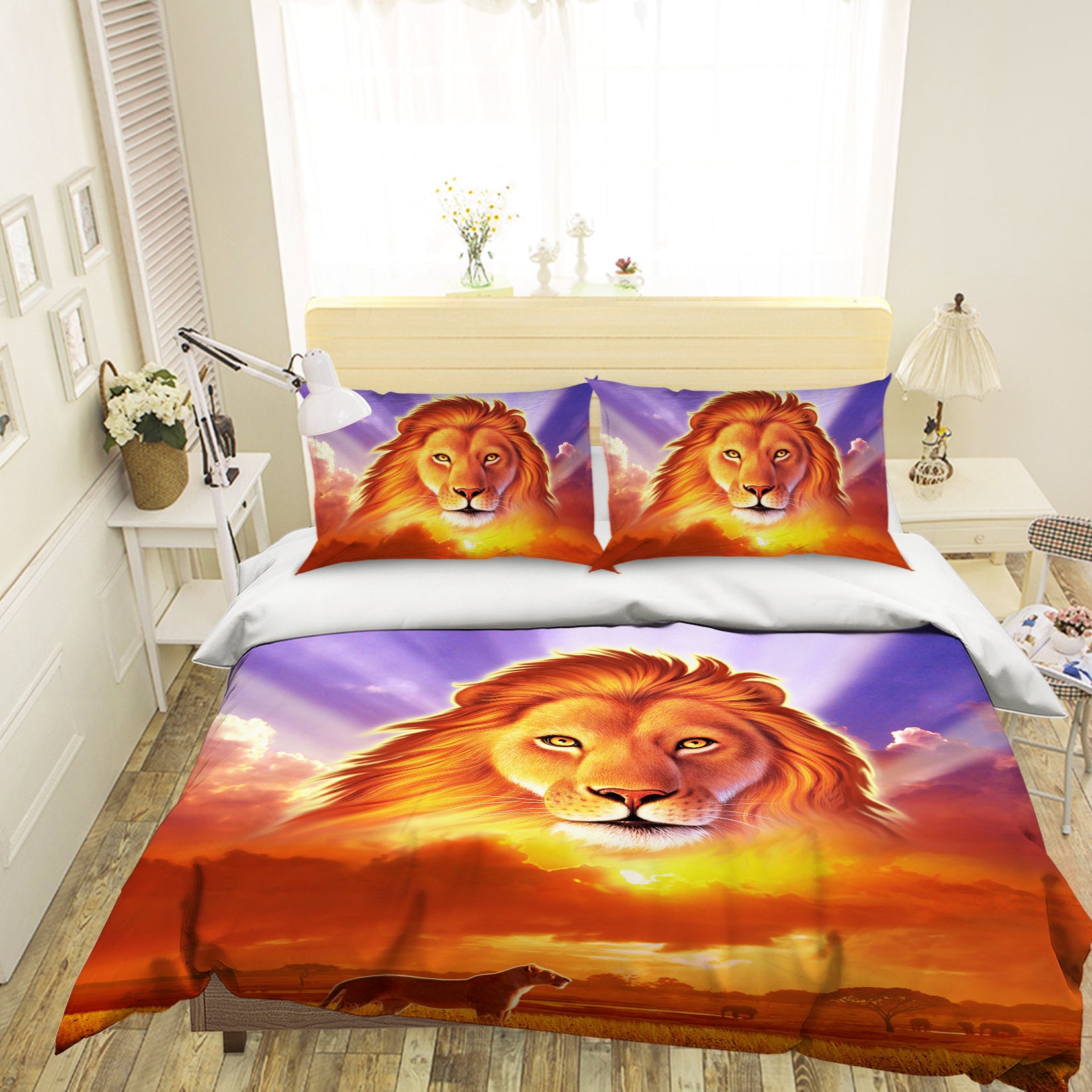 3D Lion King 2126 Jerry LoFaro bedding Bed Pillowcases Quilt