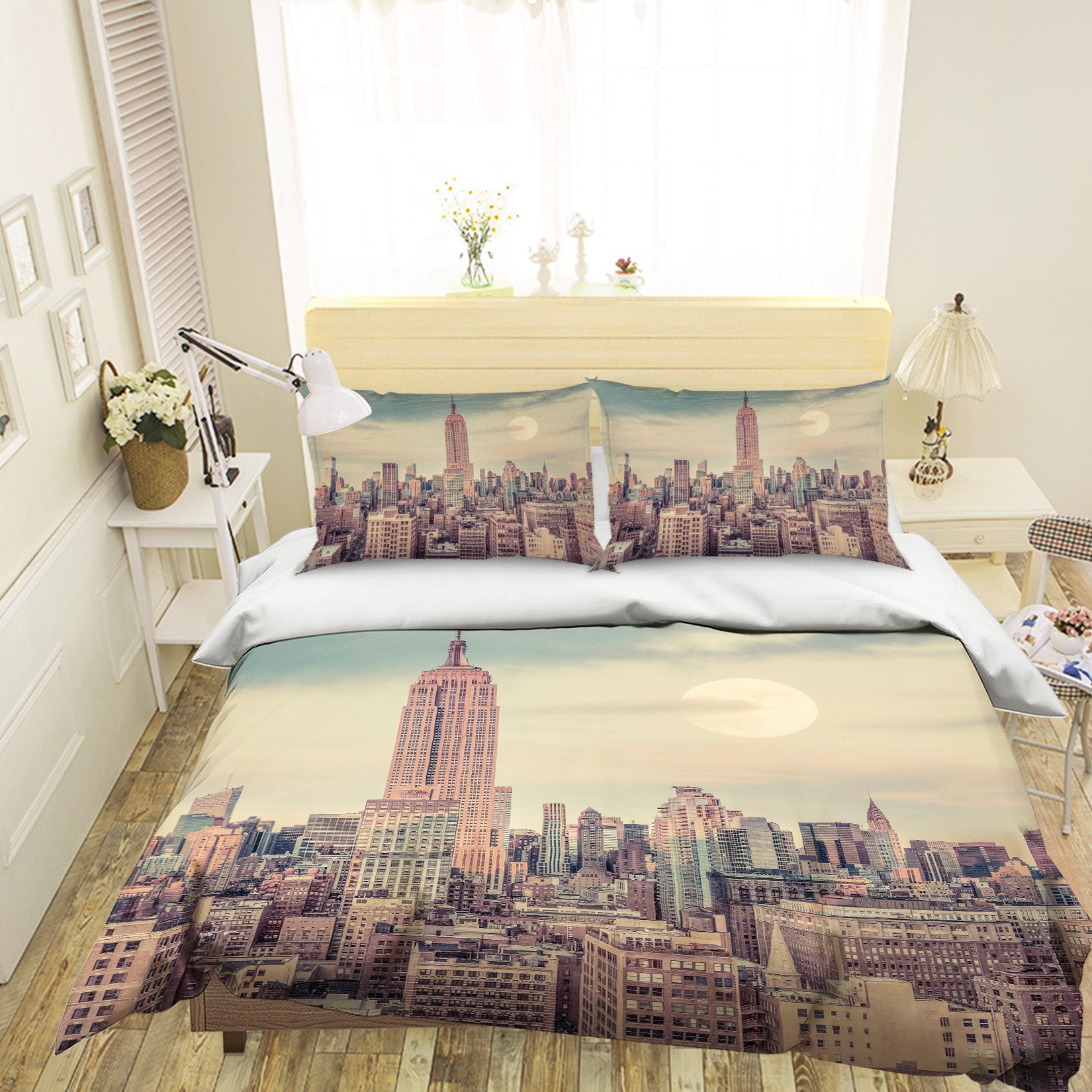 3D Moon City 7118 Assaf Frank Bedding Bed Pillowcases Quilt Cover Duvet Cover