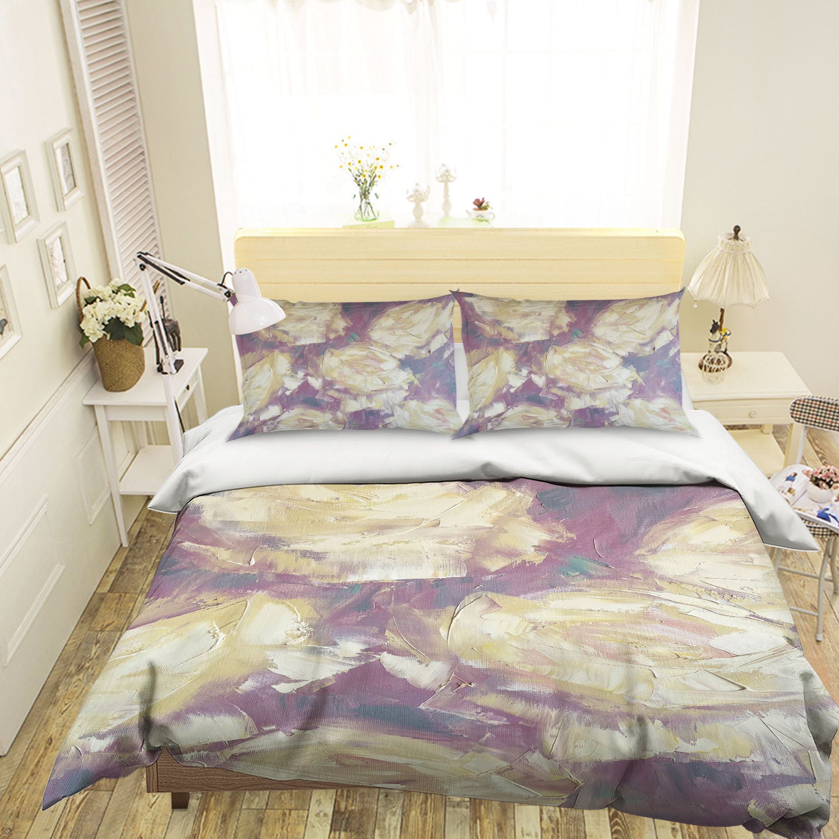 3D Yellow Pigment 3809 Skromova Marina Bedding Bed Pillowcases Quilt Cover Duvet Cover