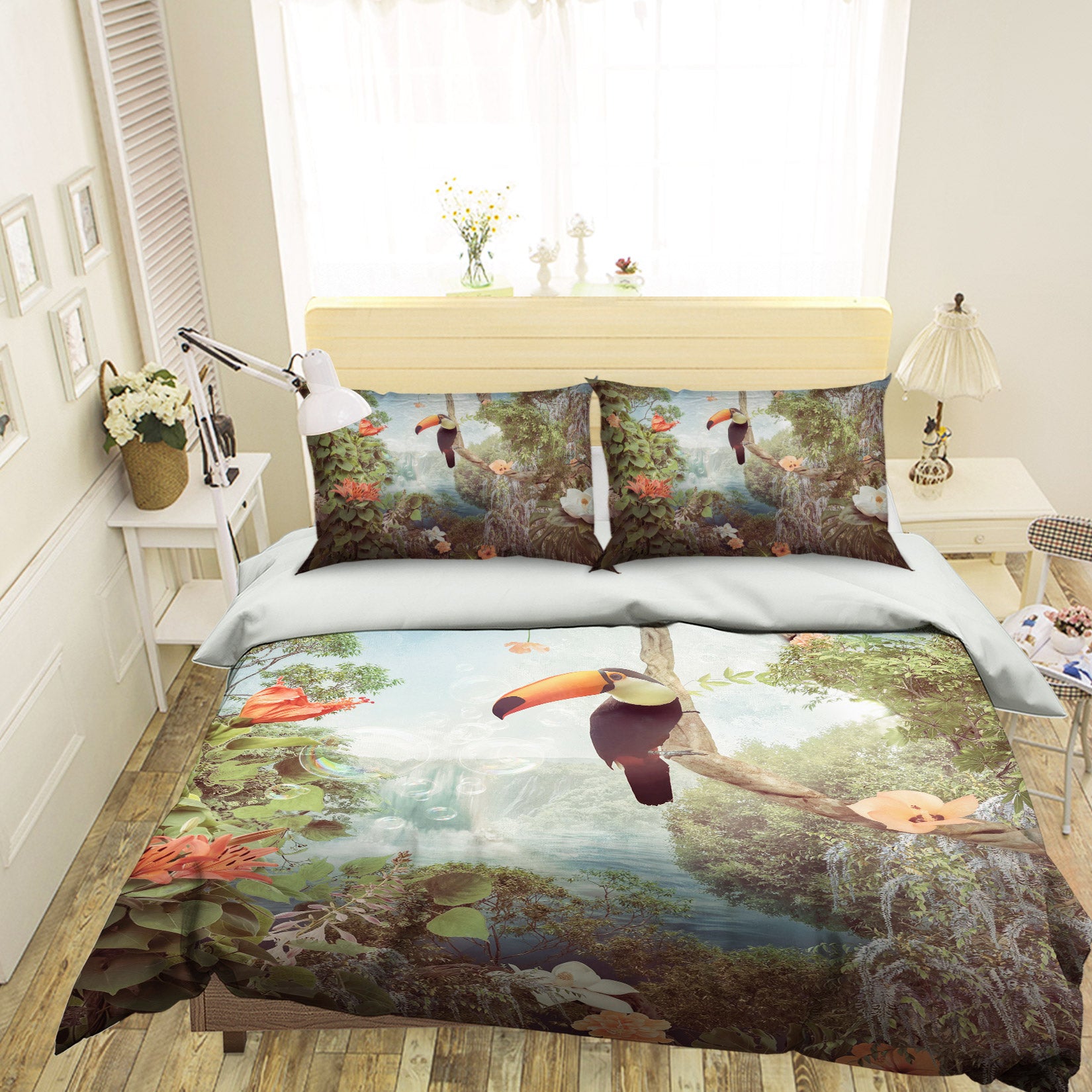 3D Stork 8549 Beth Sheridan Bedding Bed Pillowcases Quilt