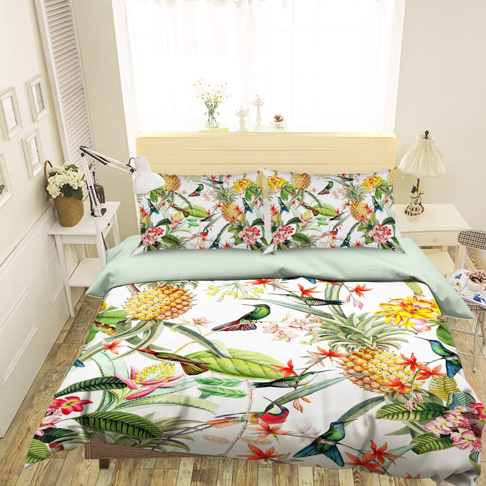 3D Pineapple Magpie 162 Uta Naumann Bedding Bed Pillowcases Quilt