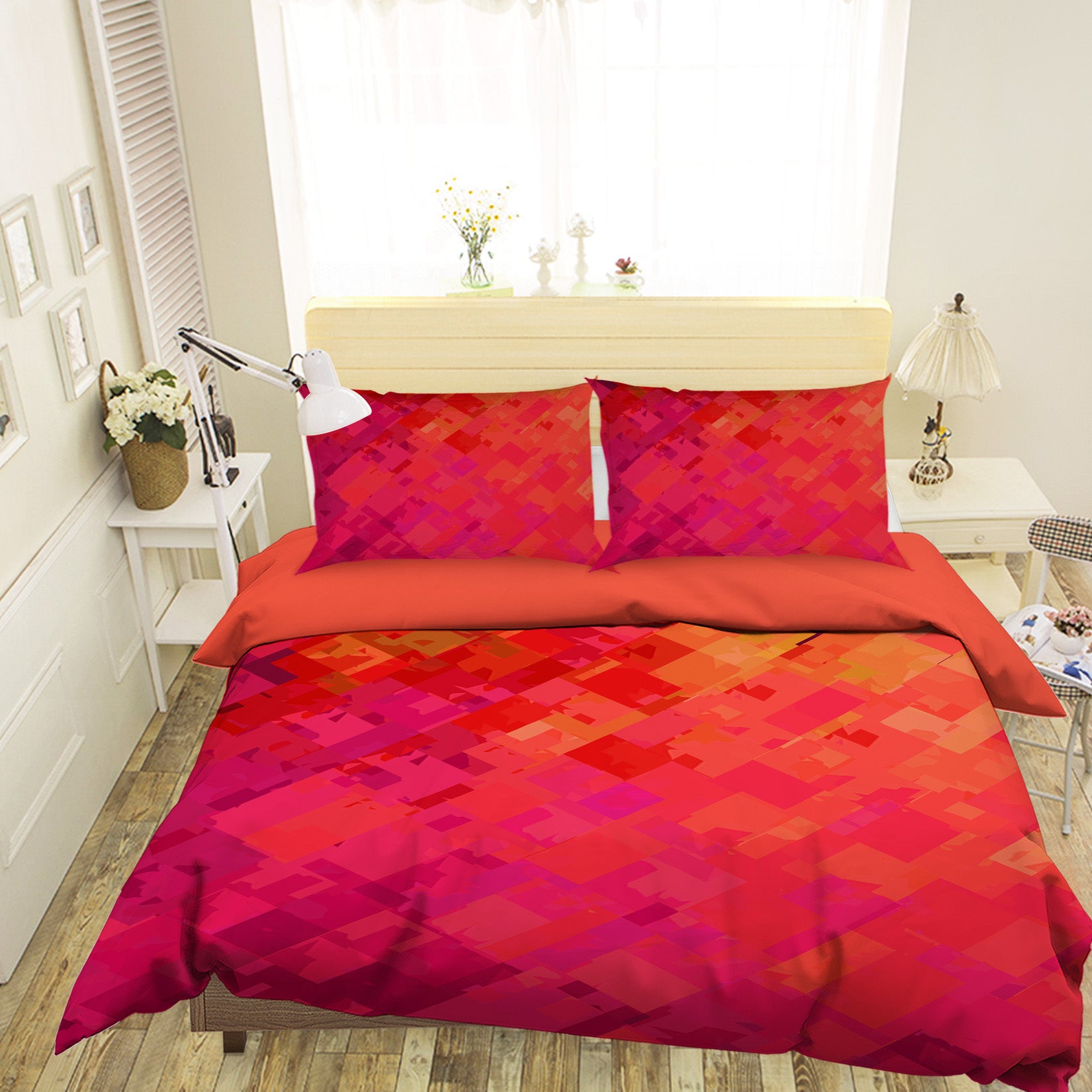 3D Orange Red Graffiti 2005 Shandra Smith Bedding Bed Pillowcases Quilt