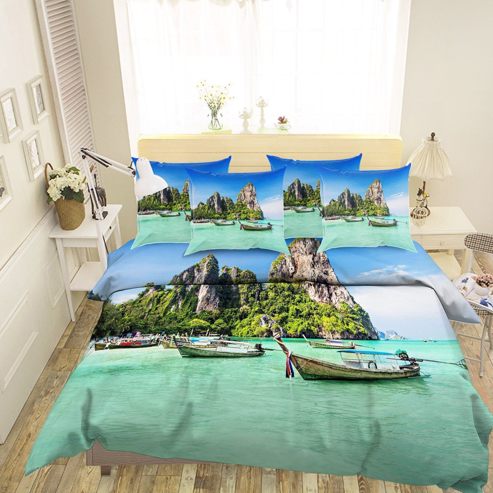 3D Sea Scenery 78 Bed Pillowcases Quilt Wallpaper AJ Wallpaper 