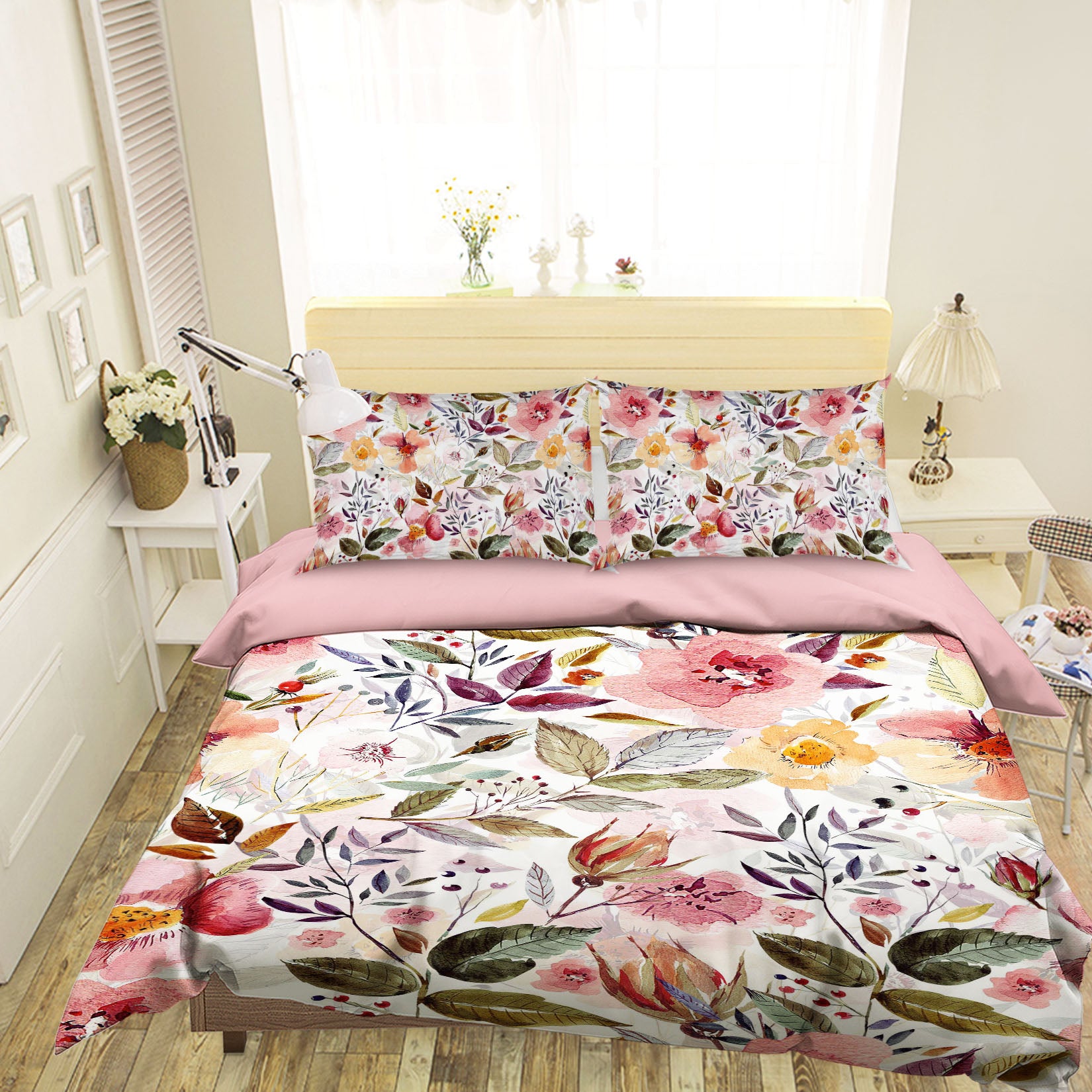 3D Yellow Flowers 054 Uta Naumann Bedding Bed Pillowcases Quilt