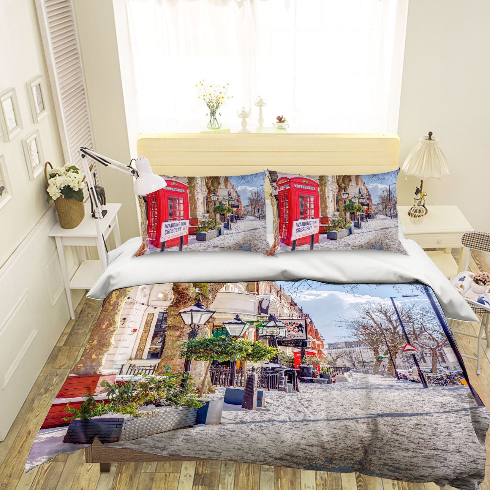 3D London Street 2021 Assaf Frank Bedding Bed Pillowcases Quilt