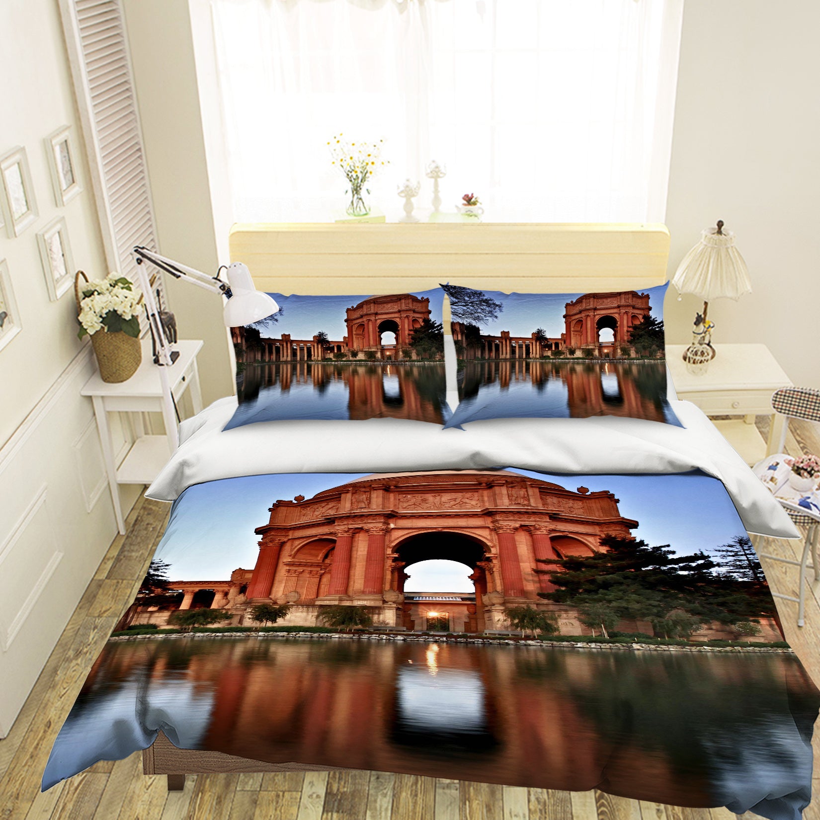3D Castle By The Sea 2131 Kathy Barefield Bedding Bed Pillowcases Quilt