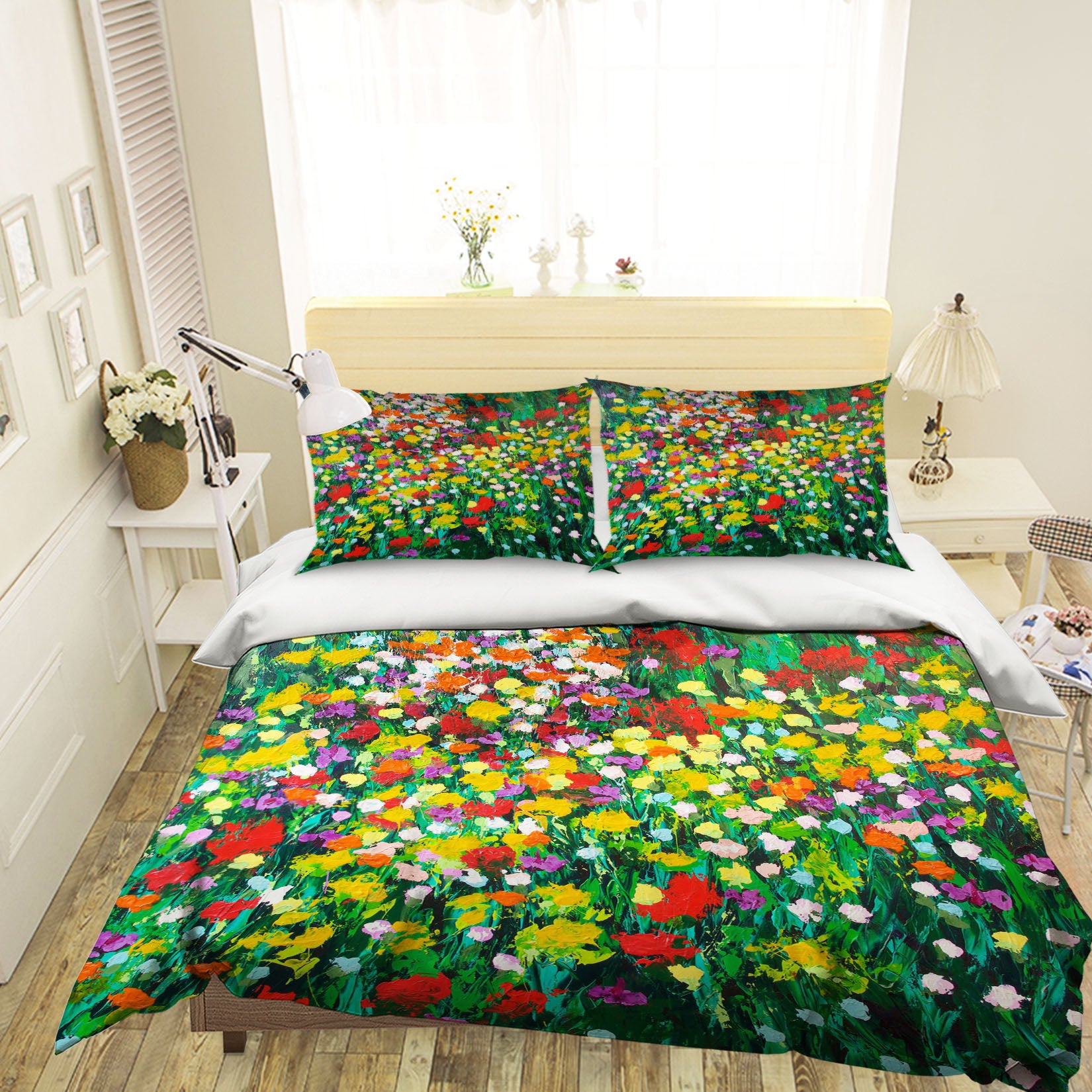 3D Floral Ocean 2018 Allan P. Friedlander Bedding Bed Pillowcases Quilt