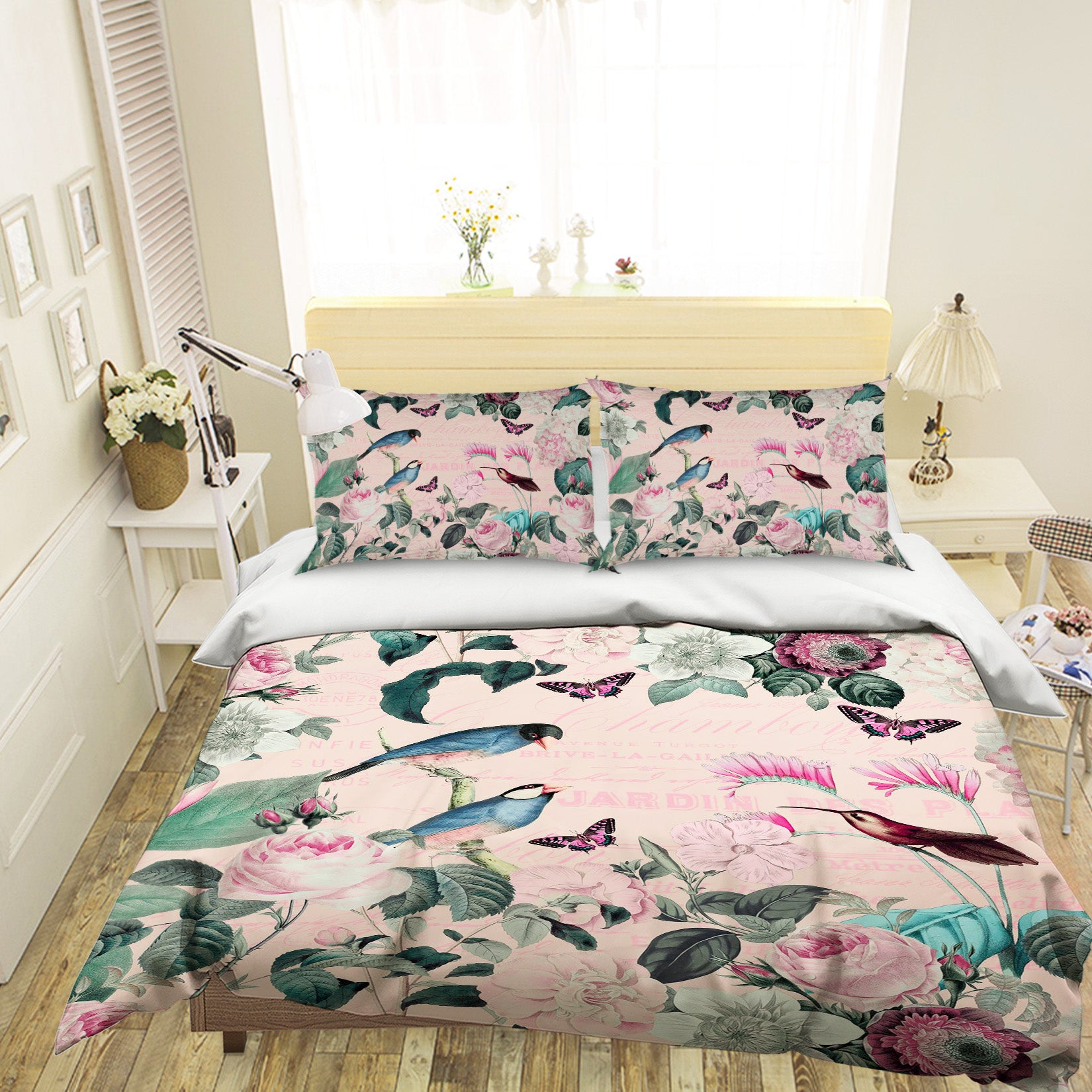 3D Flower Bird 119 Andrea haase Bedding Bed Pillowcases Quilt