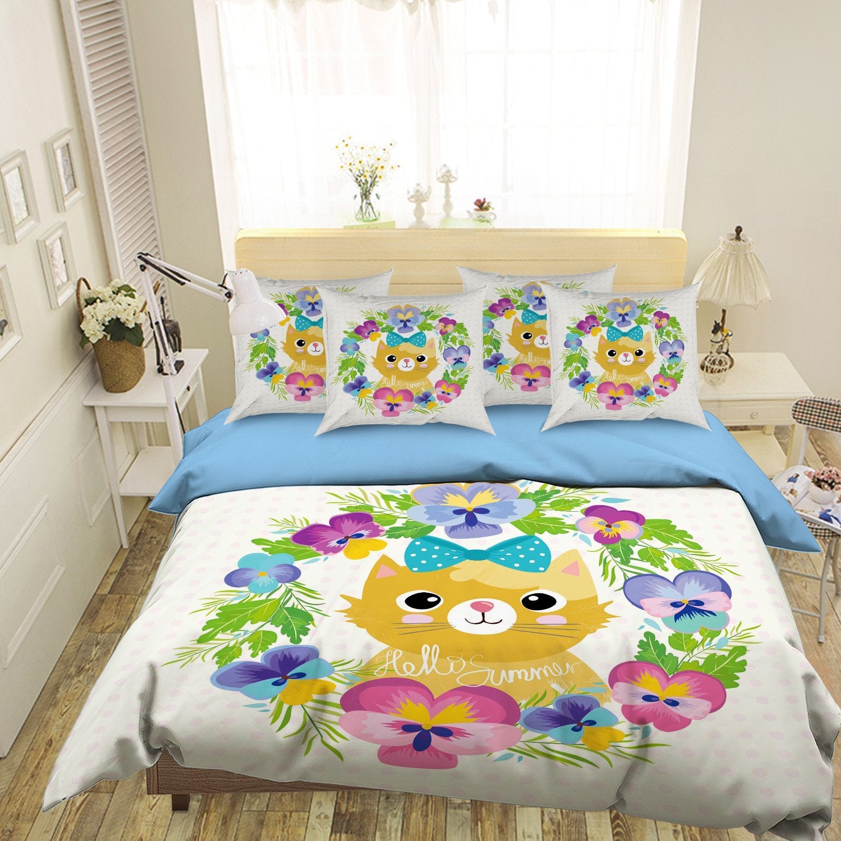 3D Brown Cat 080 Bed Pillowcases Quilt Wallpaper AJ Wallpaper 