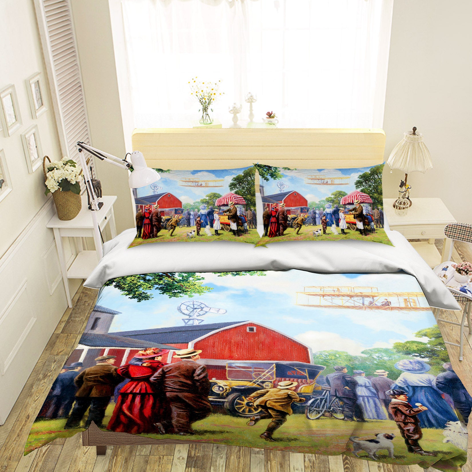 3D Crowd Farm 12527 Kevin Walsh Bedding Bed Pillowcases Quilt