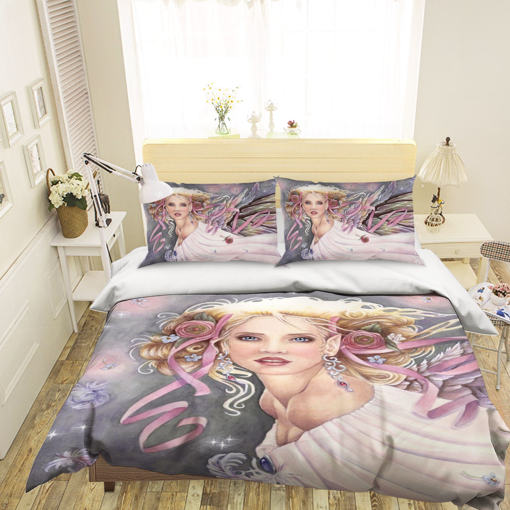 3D Angel Goddess 8812 Brigid Ashwood Bedding Bed Pillowcases Quilt Cover Duvet Cover