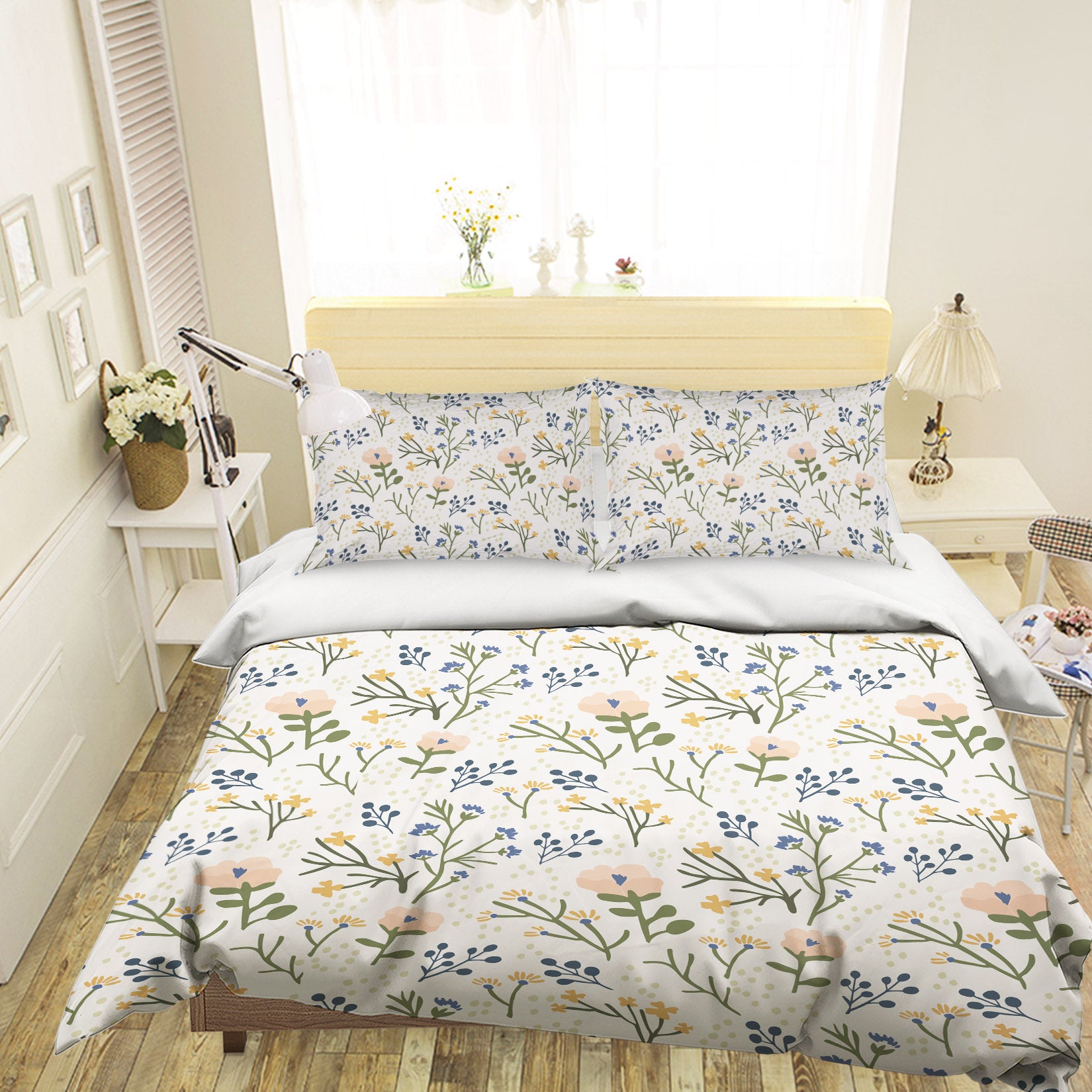 3D Colored Flowers 2109 Jillian Helvey Bedding Bed Pillowcases Quilt