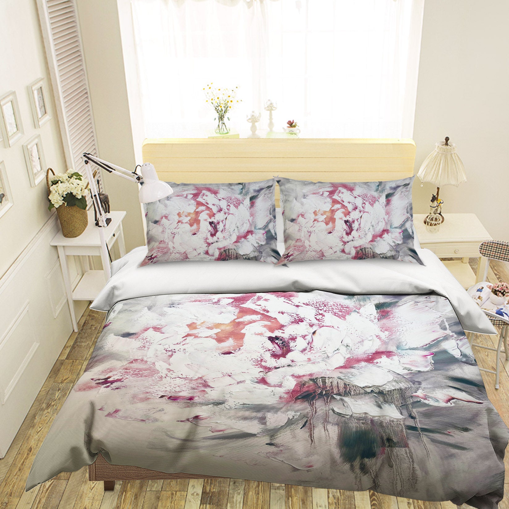 3D Paint Flower 3142 Skromova Marina Bedding Bed Pillowcases Quilt Cover Duvet Cover