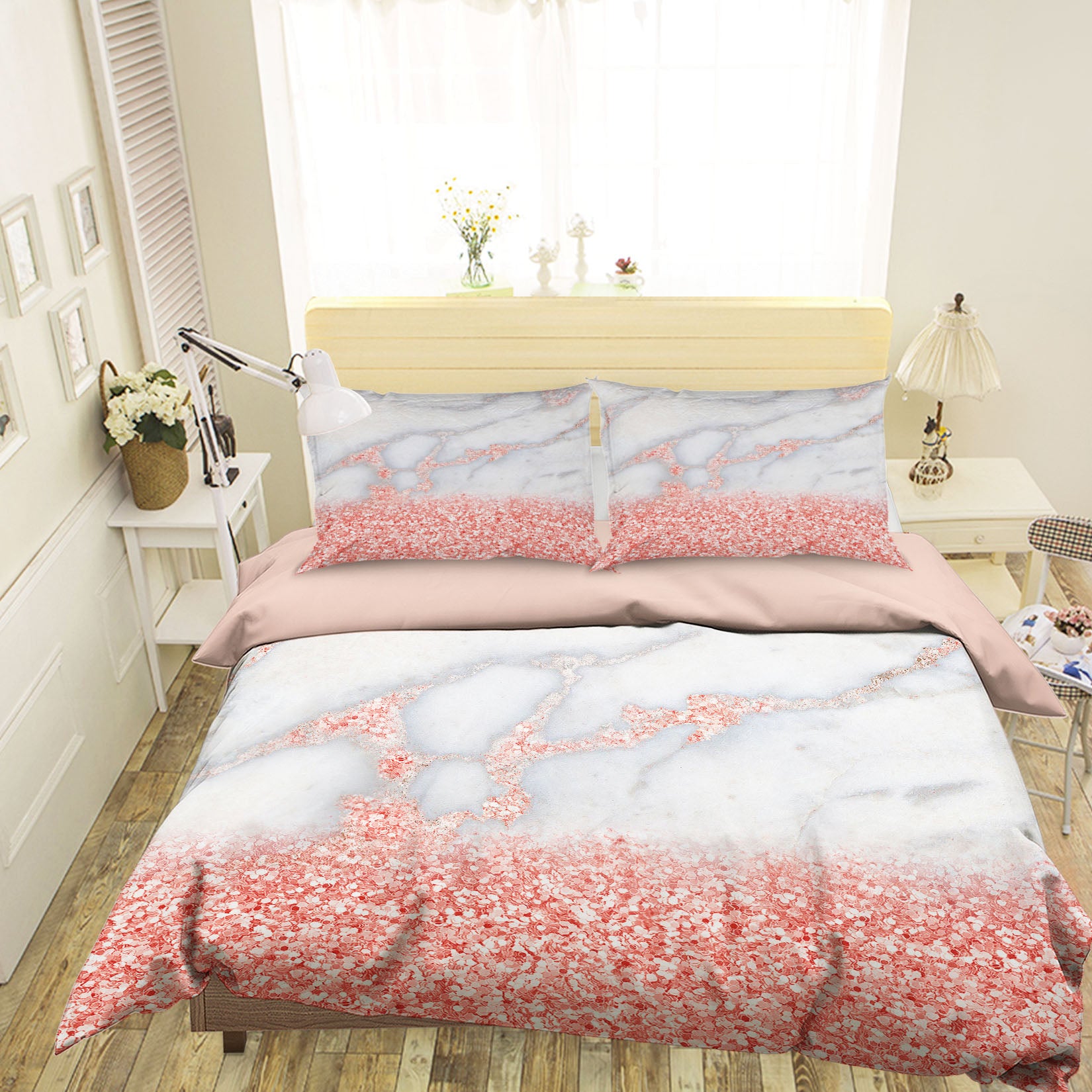 3D Pink Petals 023 Uta Naumann Bedding Bed Pillowcases Quilt