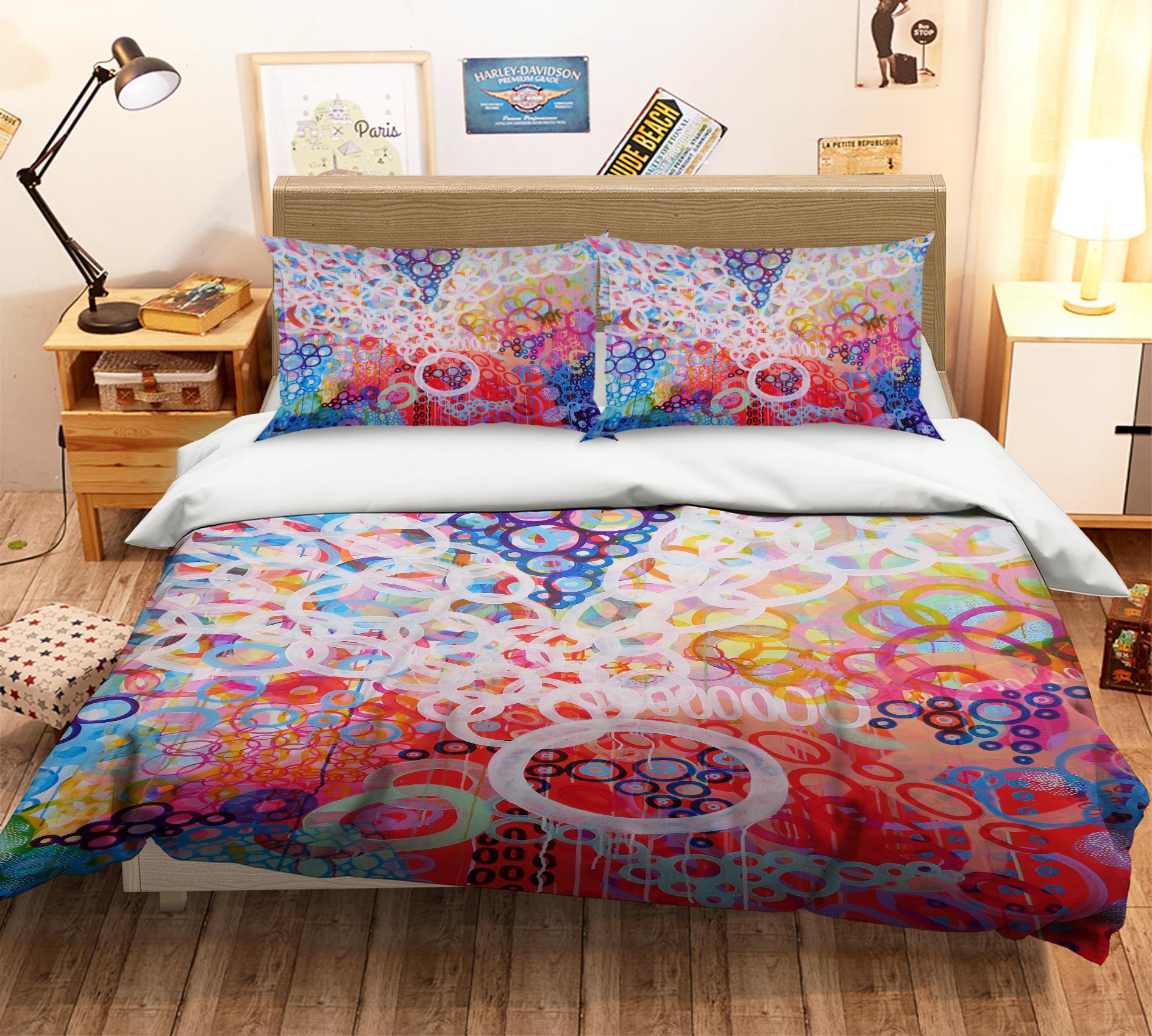 3D Ring Painting 1133 Misako Chida Bedding Bed Pillowcases Quilt Cover Duvet Cover