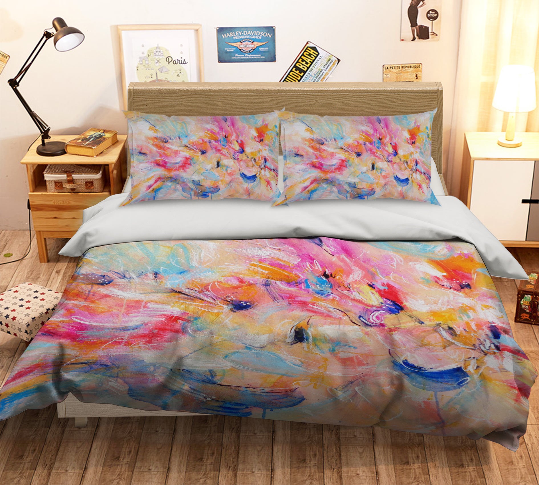 3D Color Painting 1214 Misako Chida Bedding Bed Pillowcases Quilt Cover Duvet Cover