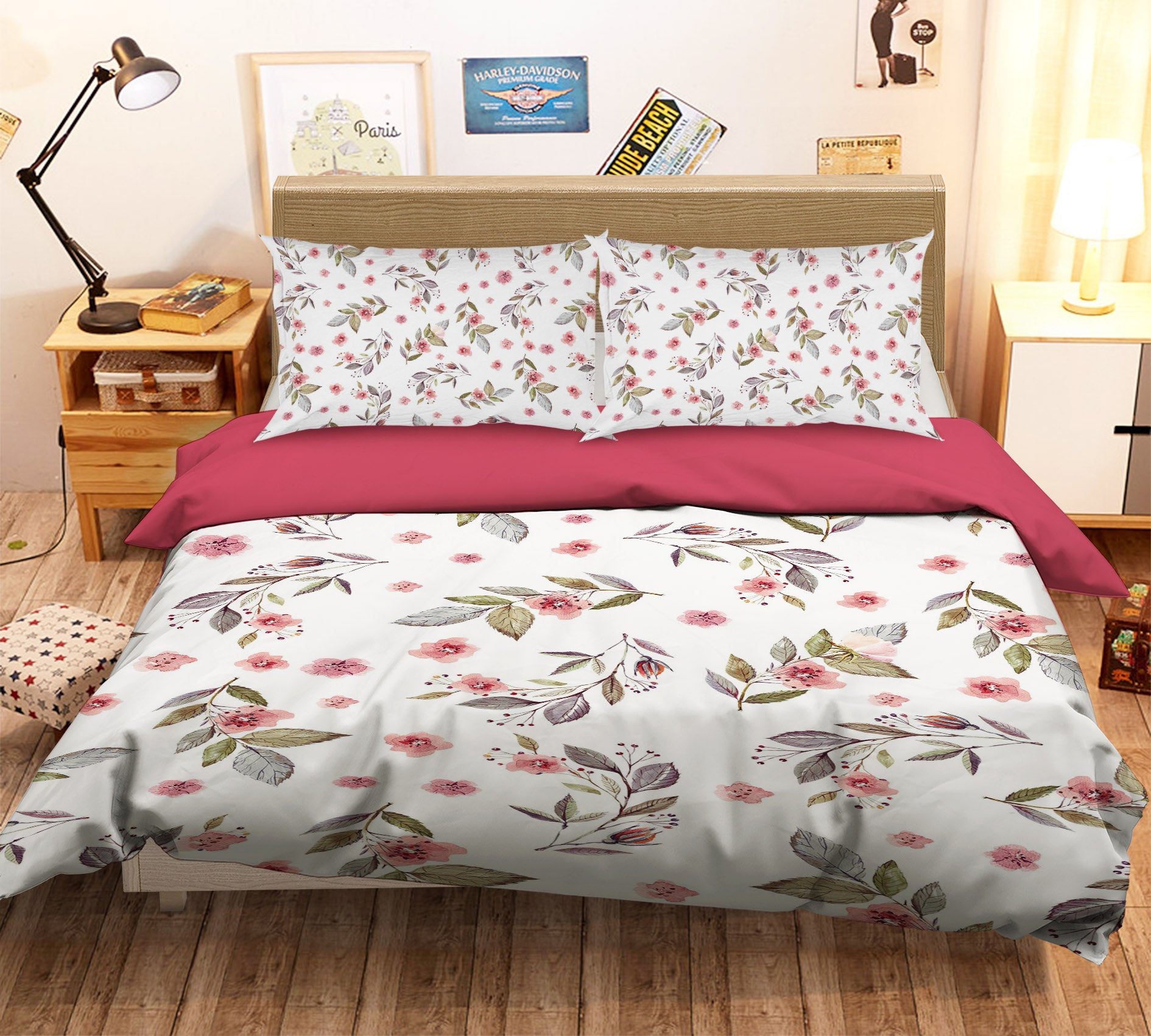 3D Safflower Pattern 231 Uta Naumann Bedding Bed Pillowcases Quilt