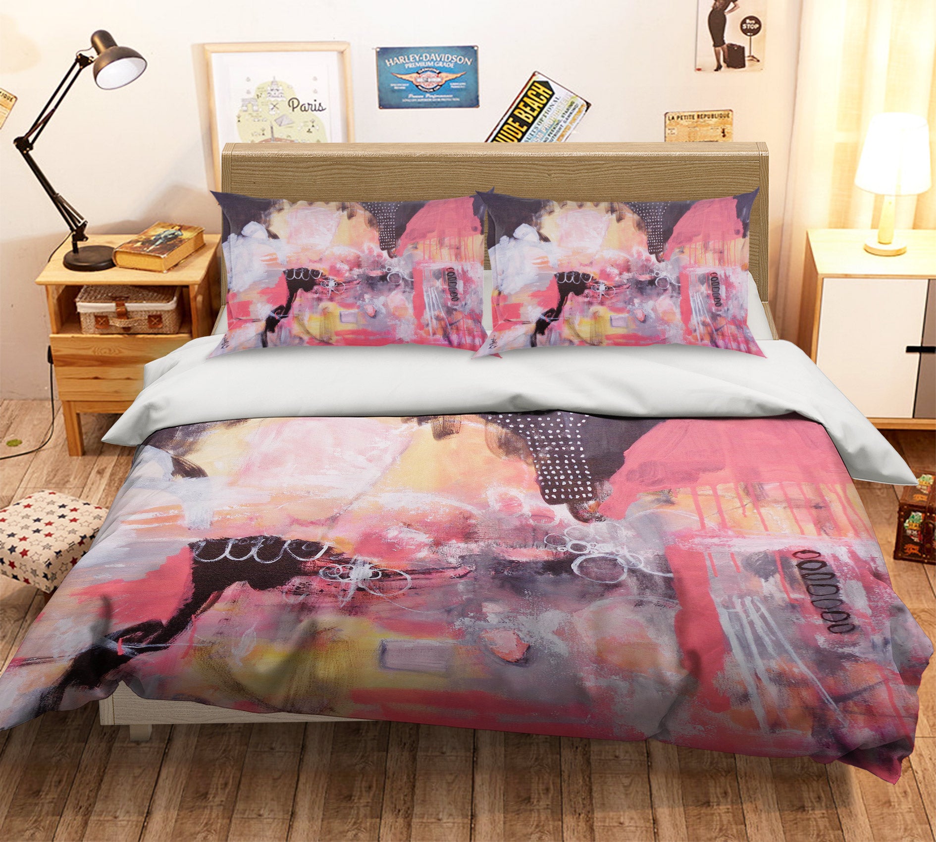 3D Art Watercolor 1203 Misako Chida Bedding Bed Pillowcases Quilt Cover Duvet Cover