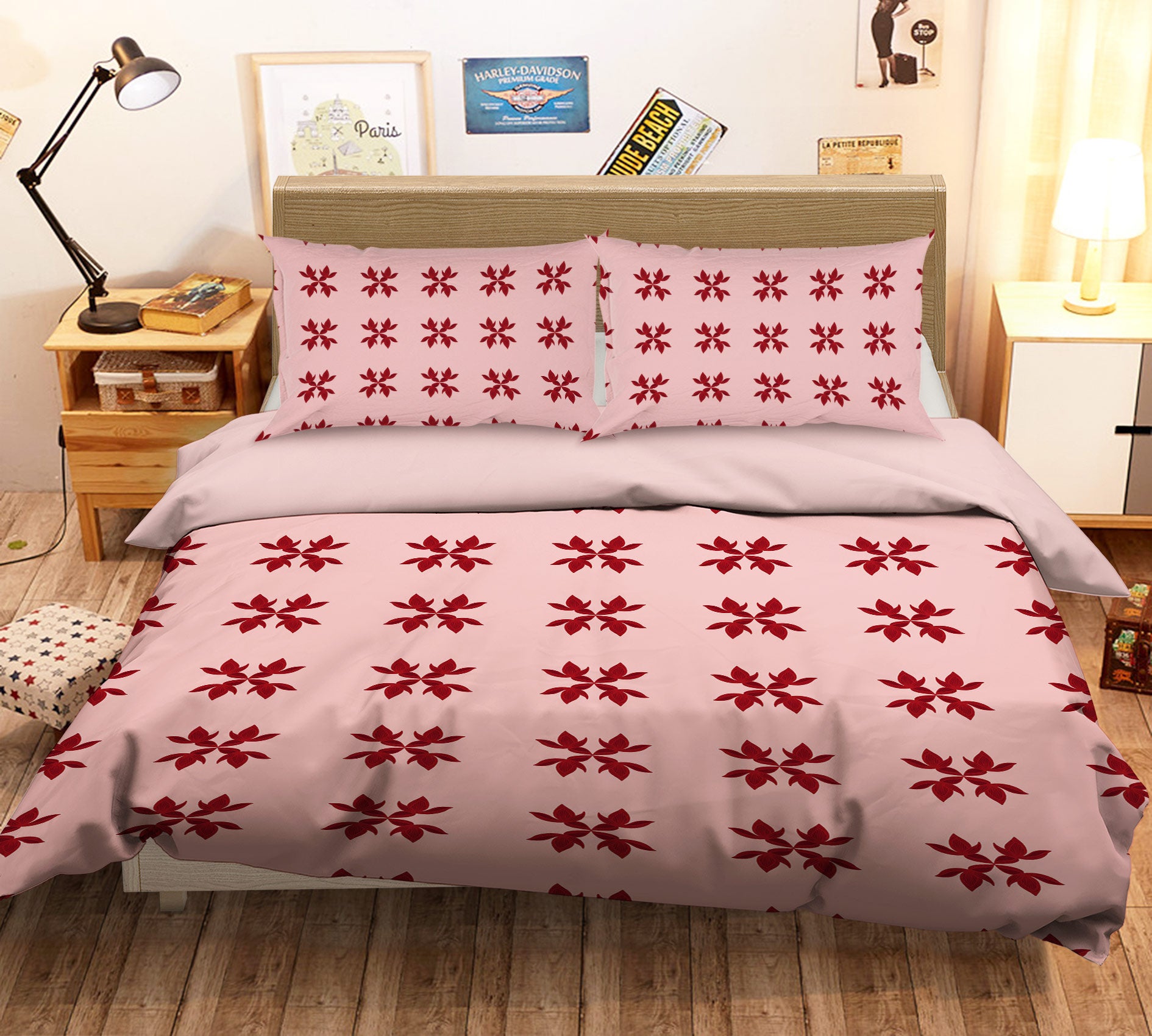 3D Red Pattern 109114 Kashmira Jayaprakash Bedding Bed Pillowcases Quilt