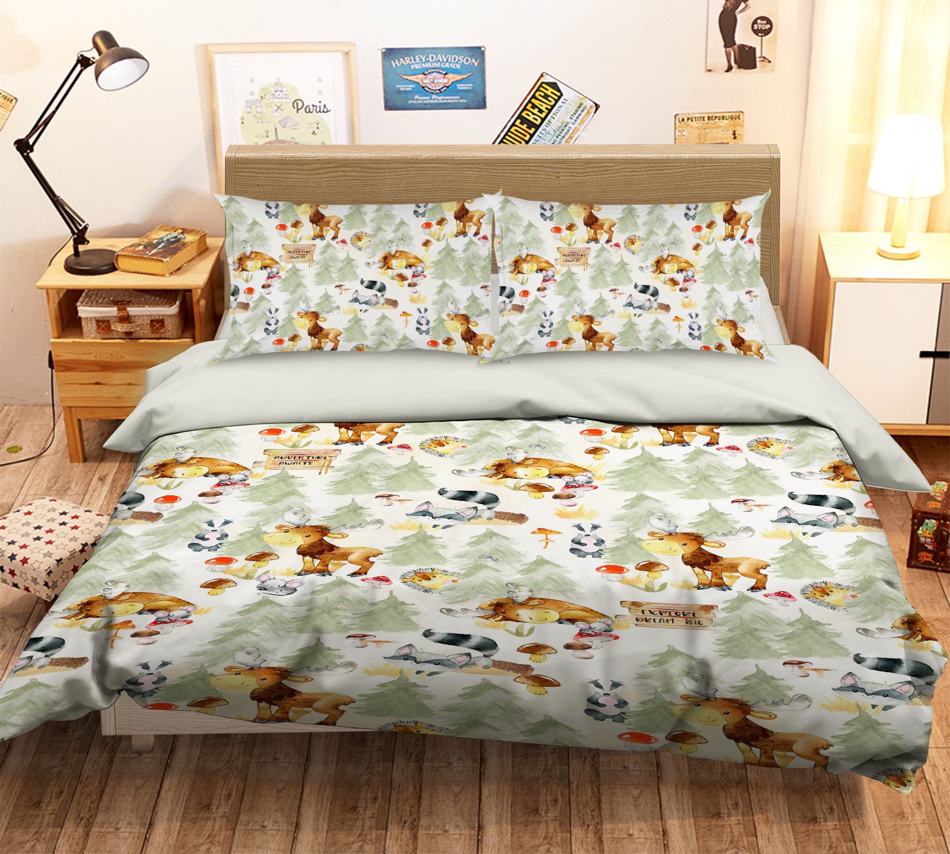 3D Cartoon Fox 228 Uta Naumann Bedding Bed Pillowcases Quilt