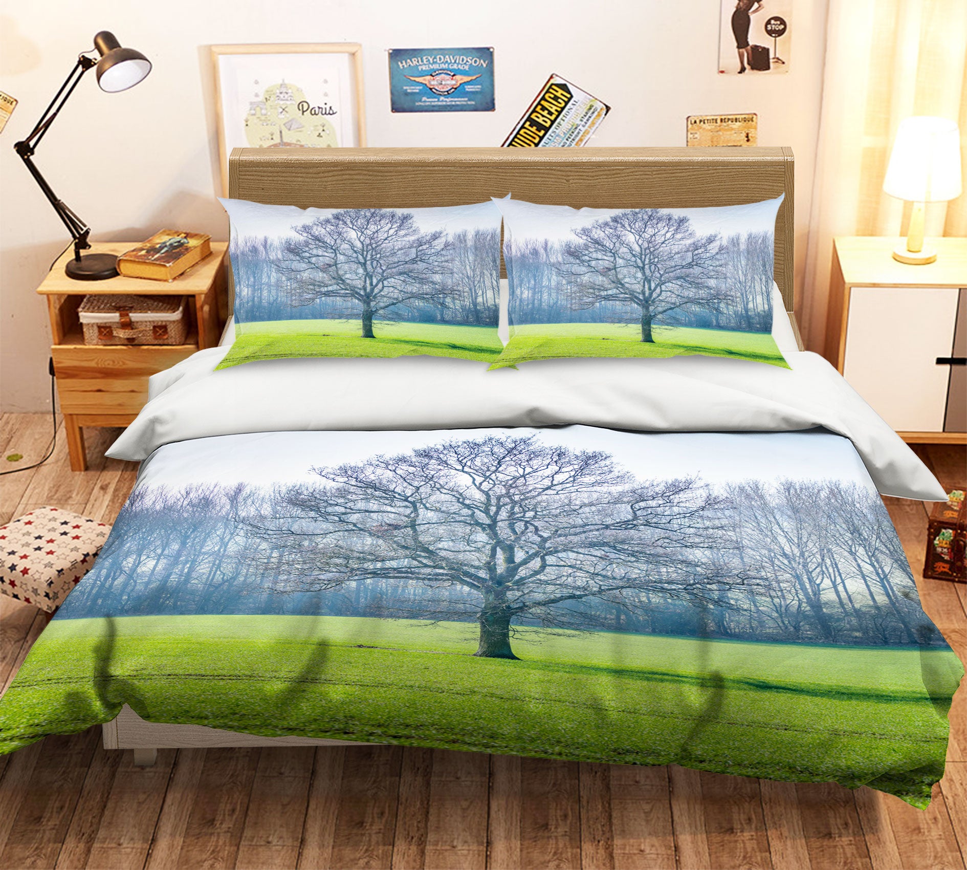 3D Lawn Tree 1053 Assaf Frank Bedding Bed Pillowcases Quilt