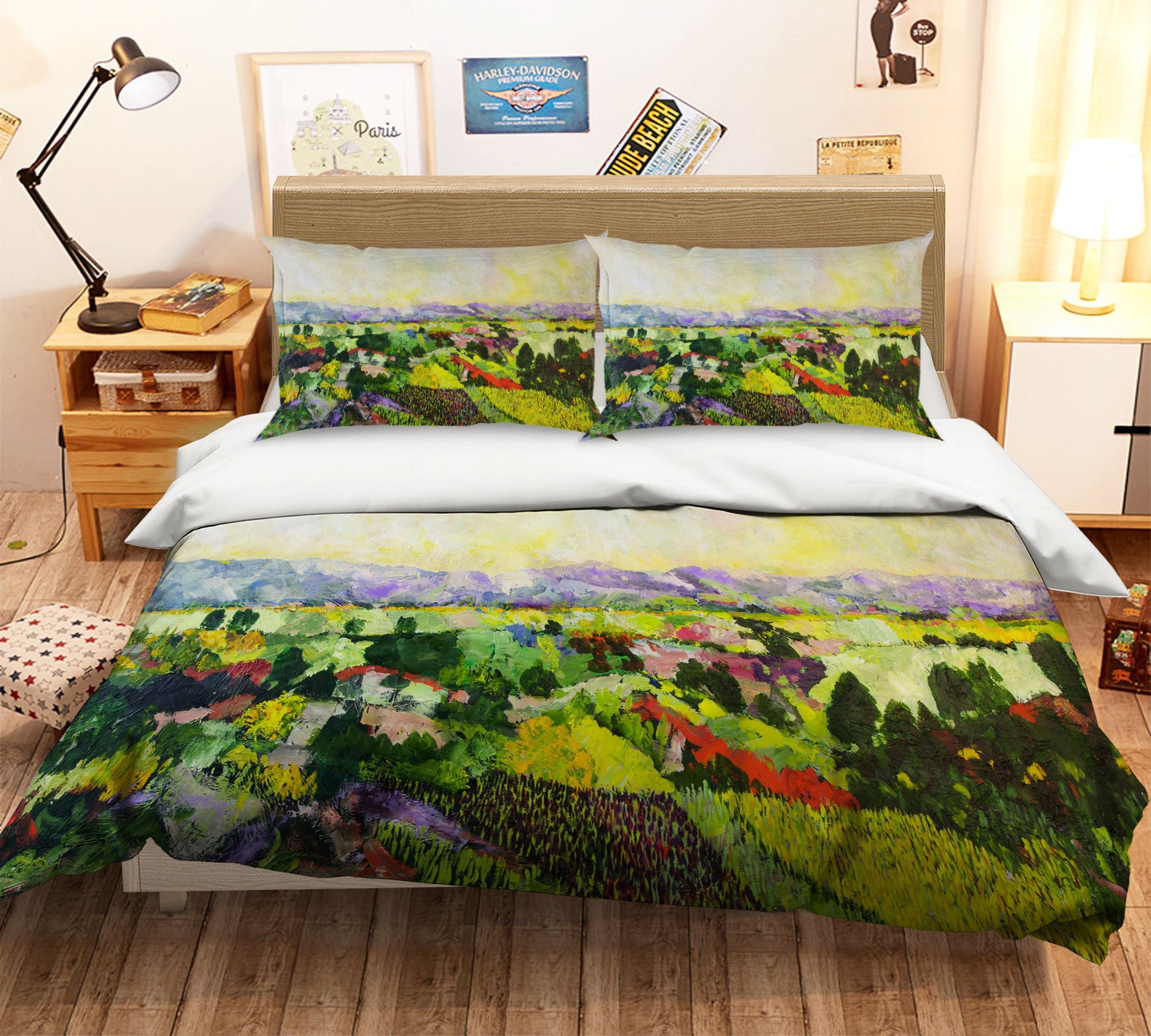 3D Woods Canyon 1083 Allan P. Friedlander Bedding Bed Pillowcases Quilt