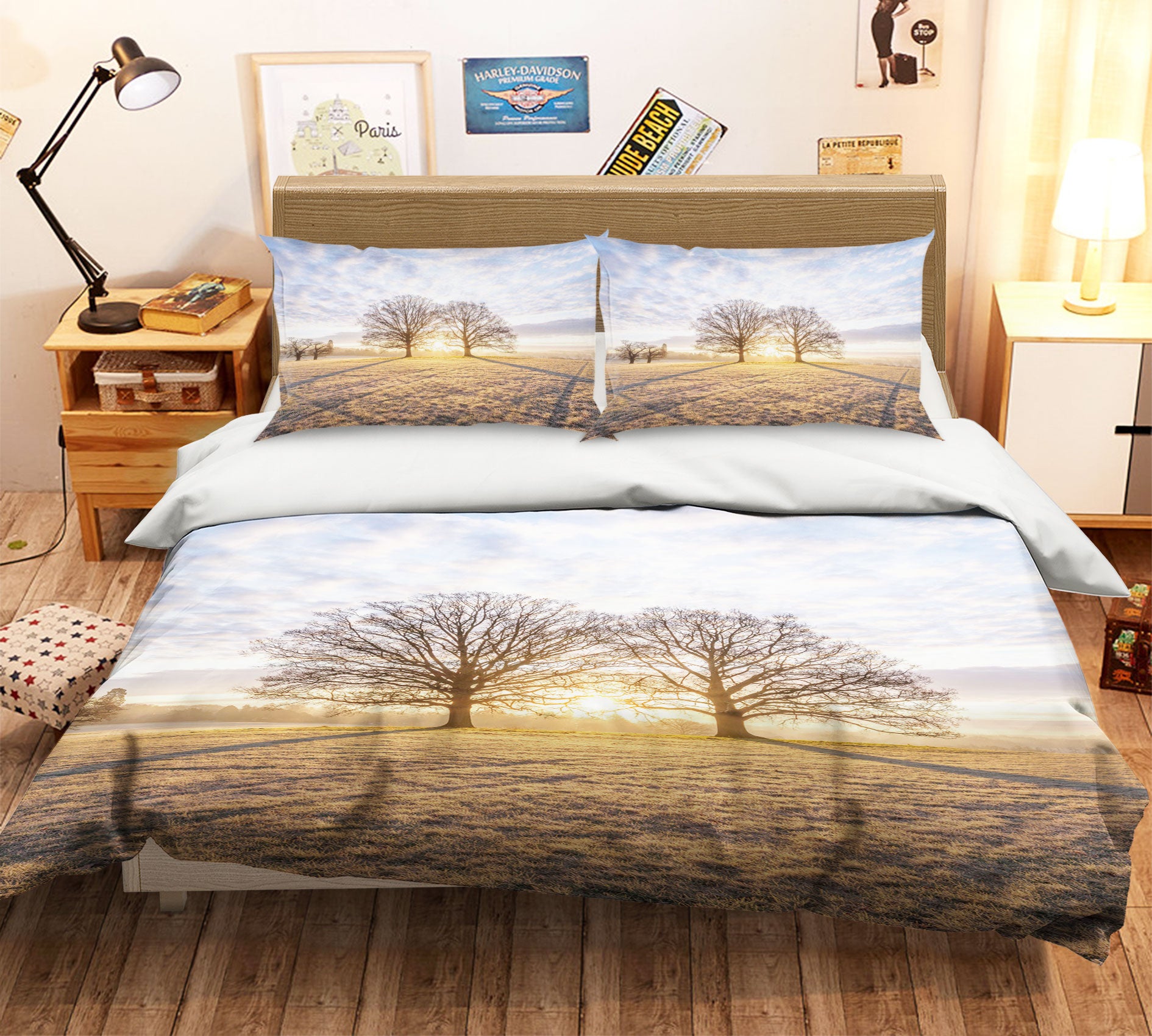 3D Sunshine Tree Shadow 1084 Assaf Frank Bedding Bed Pillowcases Quilt