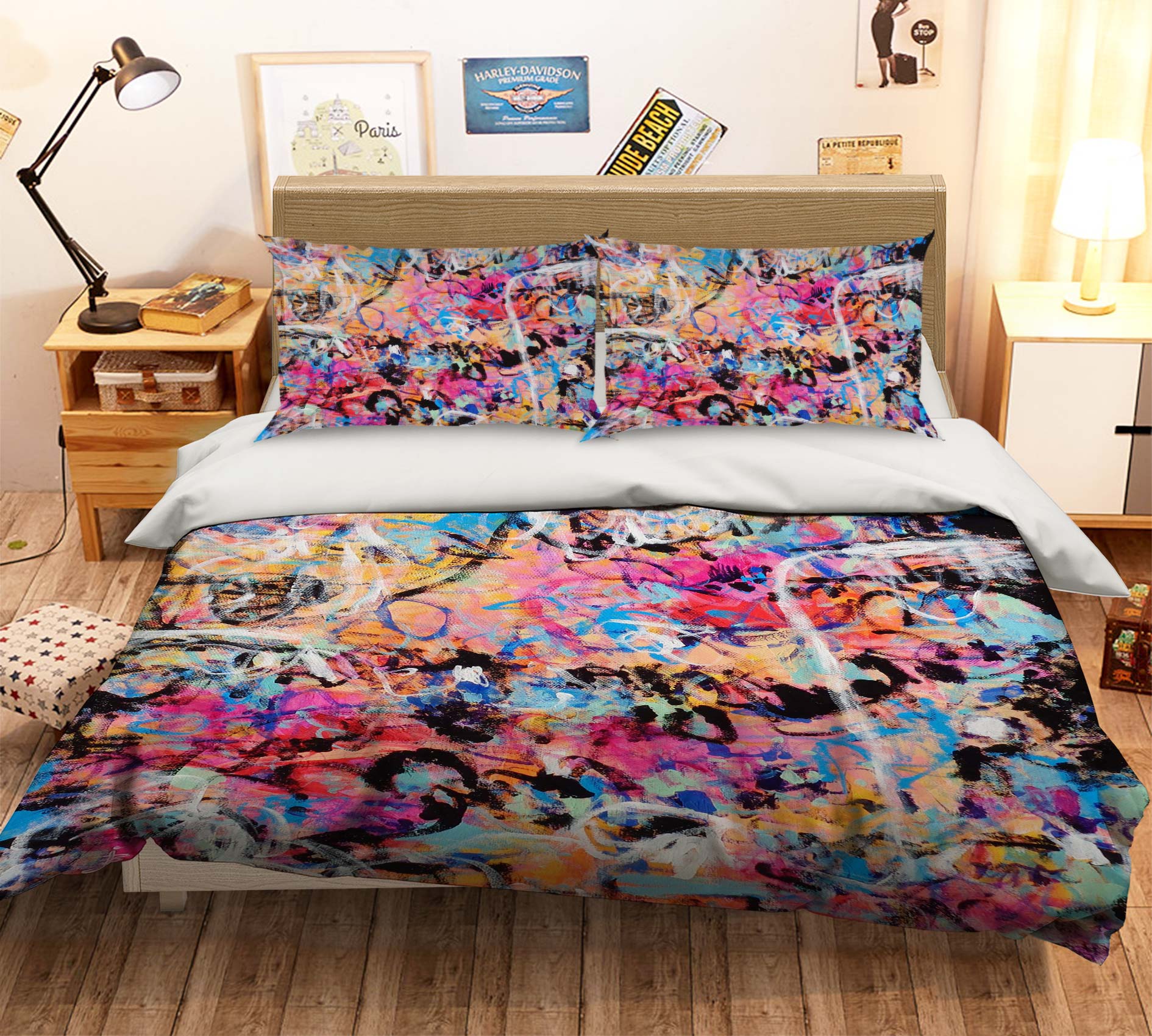 3D Painted Graffiti 1171 Misako Chida Bedding Bed Pillowcases Quilt Cover Duvet Cover