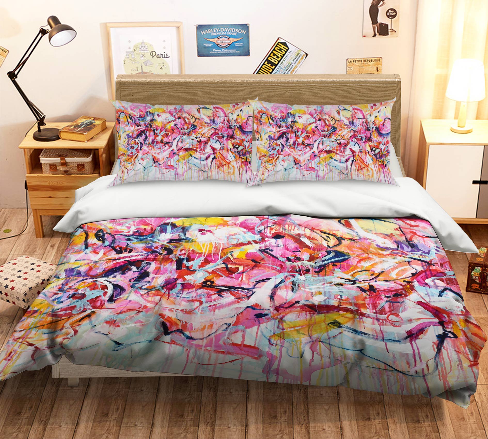 3D Fashion Doodle 1109 Misako Chida Bedding Bed Pillowcases Quilt
