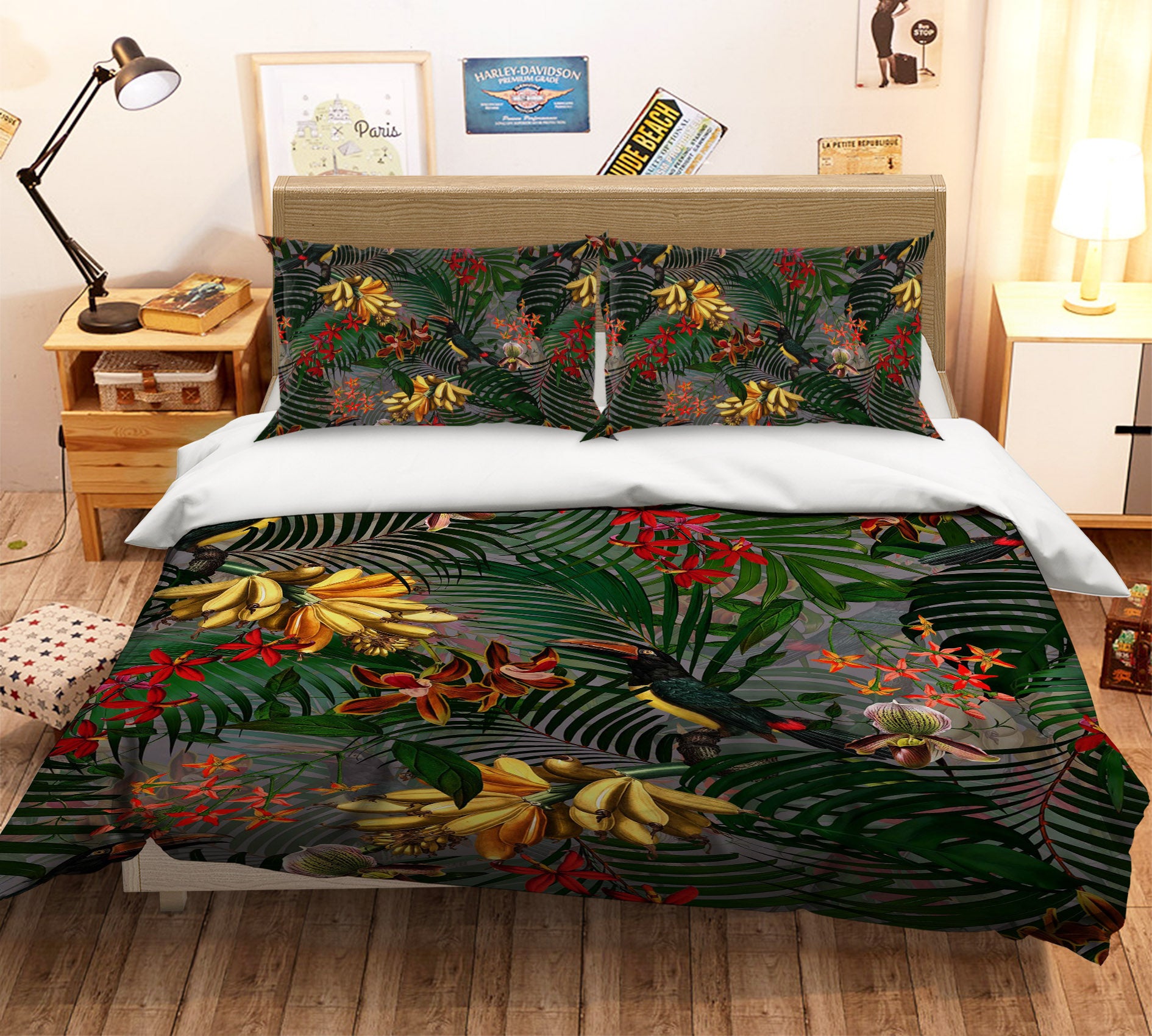 3D Banana Fruit 159 Uta Naumann Bedding Bed Pillowcases Quilt