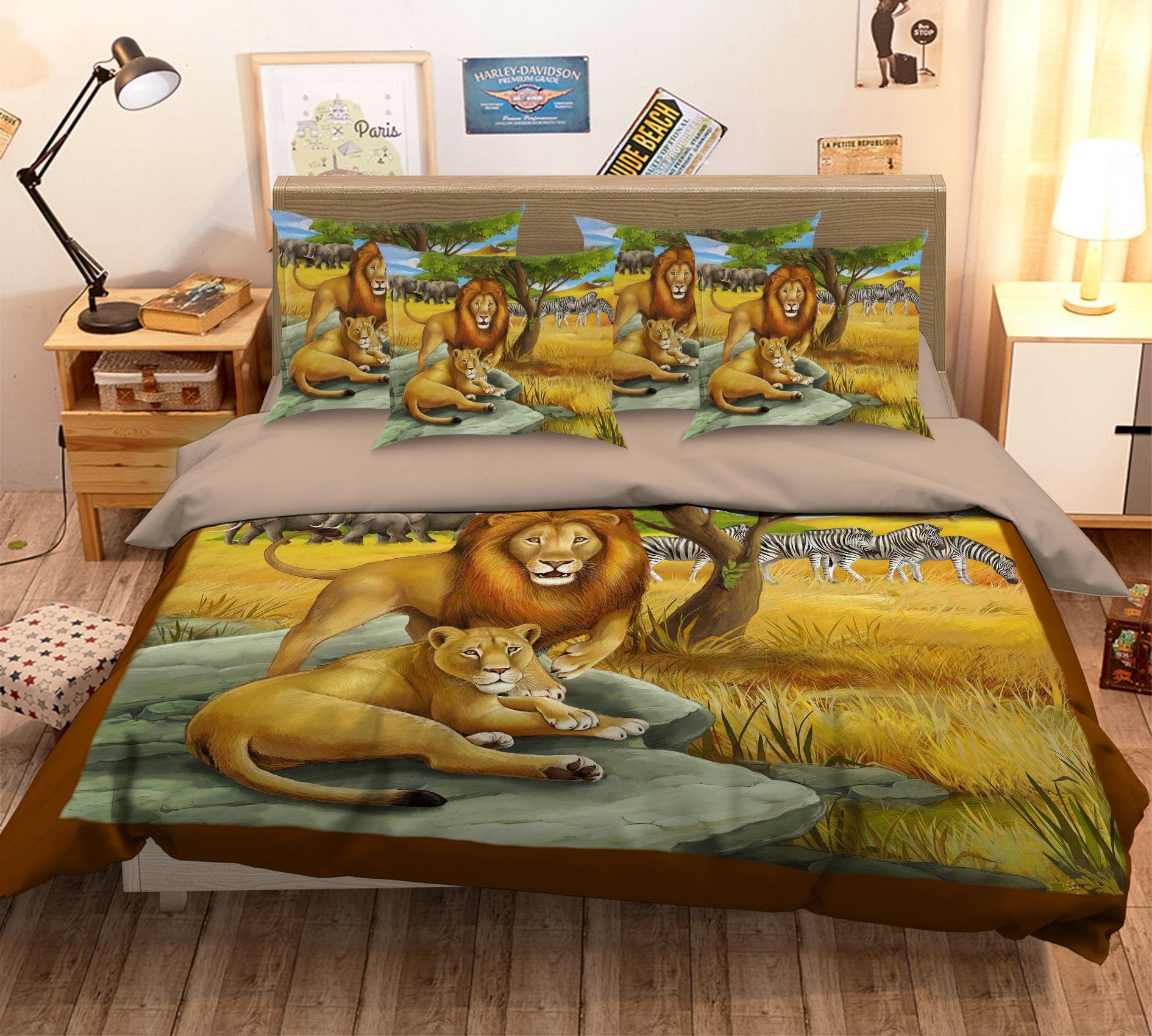 3D Laid Back 092 Bed Pillowcases Quilt Wallpaper AJ Wallpaper 