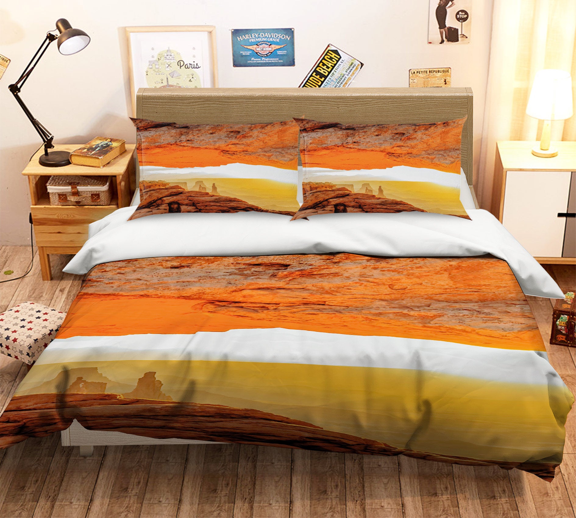 3D Rock Brown 8538 Beth Sheridan Bedding Bed Pillowcases Quilt