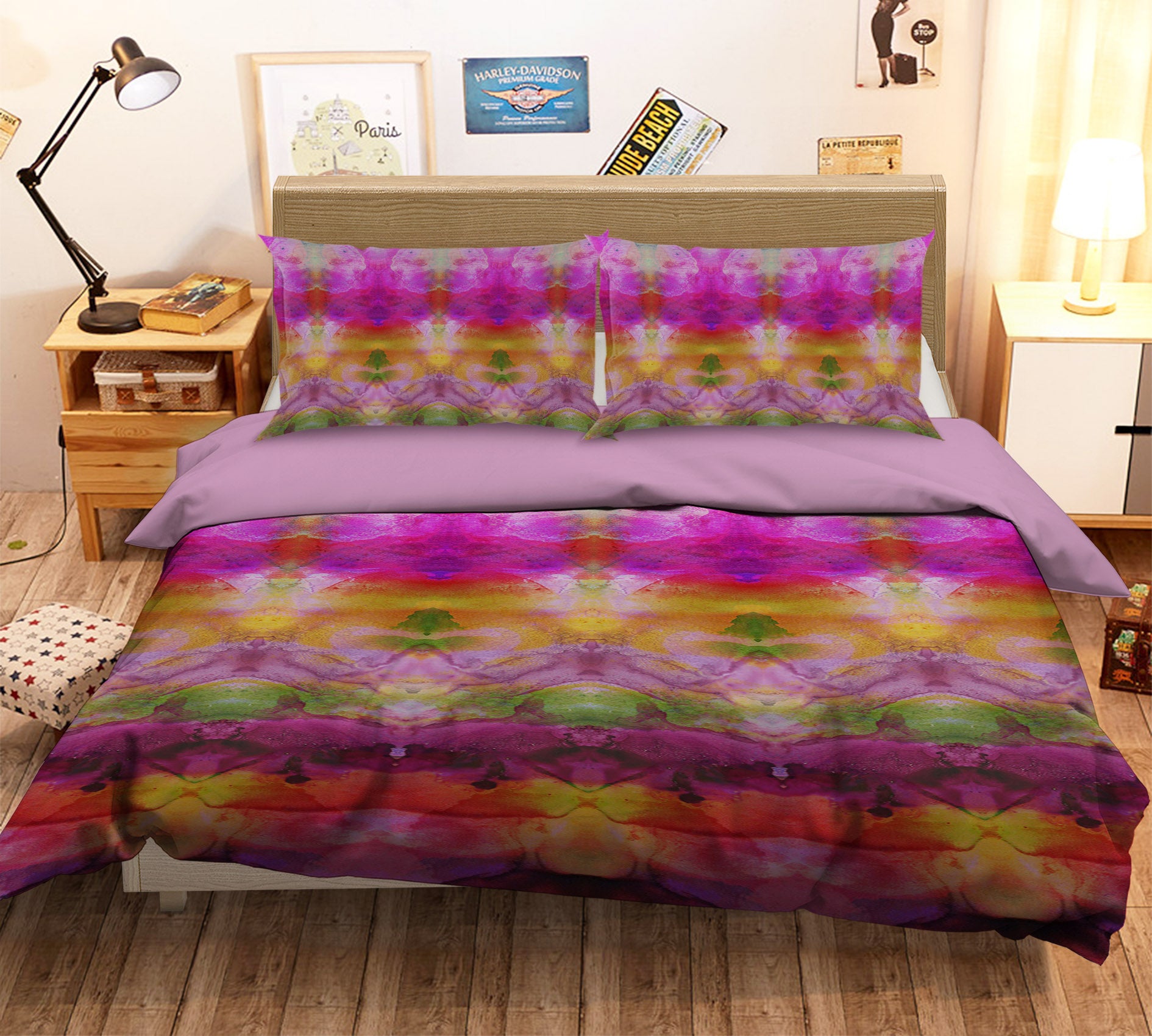 3D Pinky Inks Shandra Smith 70177 Shandra Smith Bedding Bed Pillowcases Quilt