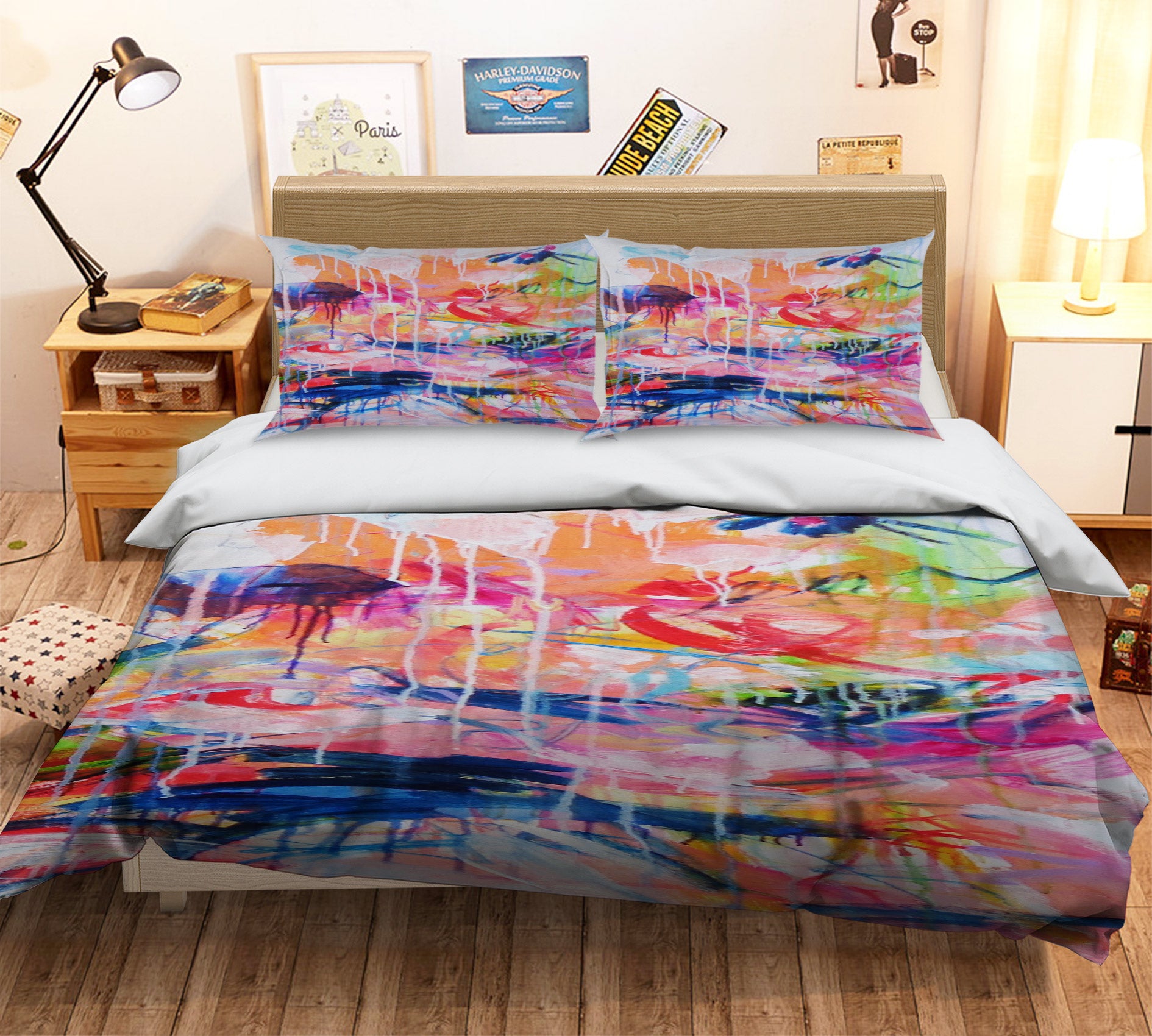 3D Watercolor Style 1200 Misako Chida Bedding Bed Pillowcases Quilt Cover Duvet Cover