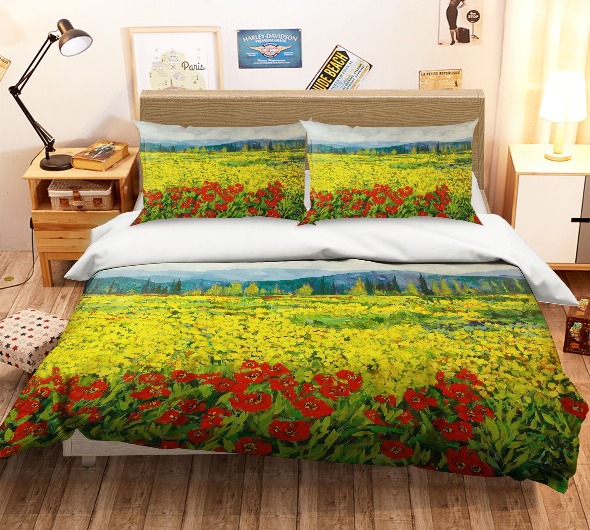 3D Rose Hanada 1013 Allan P. Friedlander Bedding Bed Pillowcases Quilt