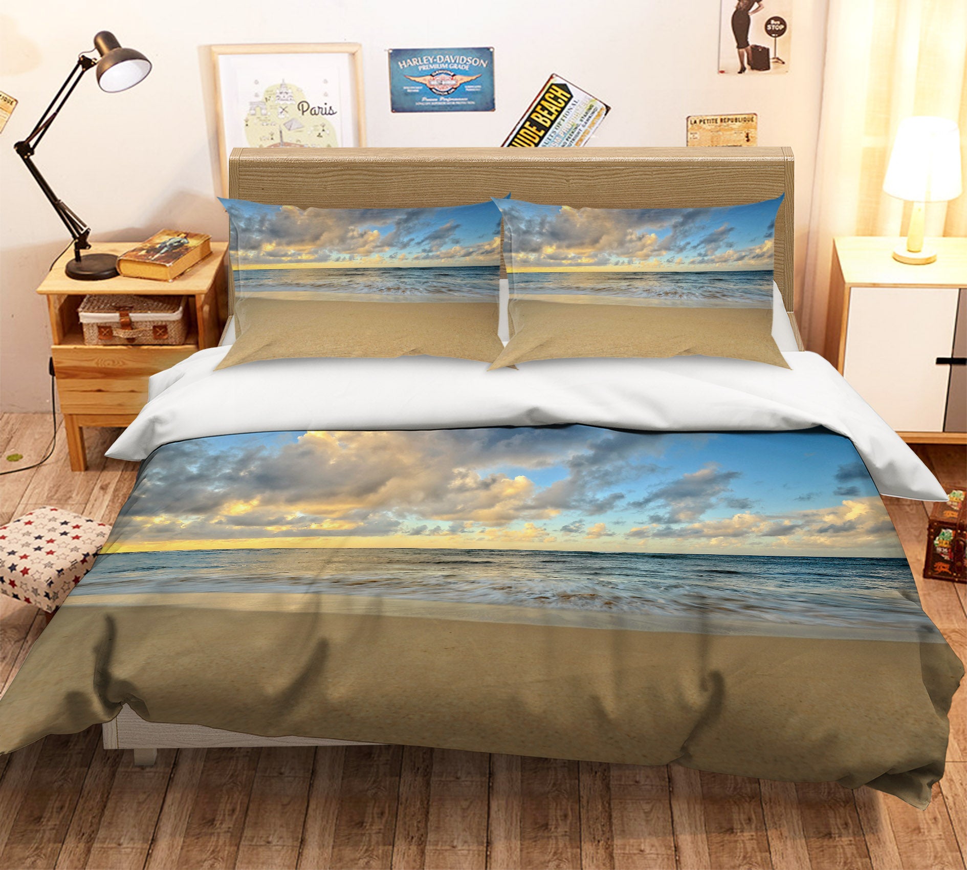 3D Beach 62191 Kathy Barefield Bedding Bed Pillowcases Quilt