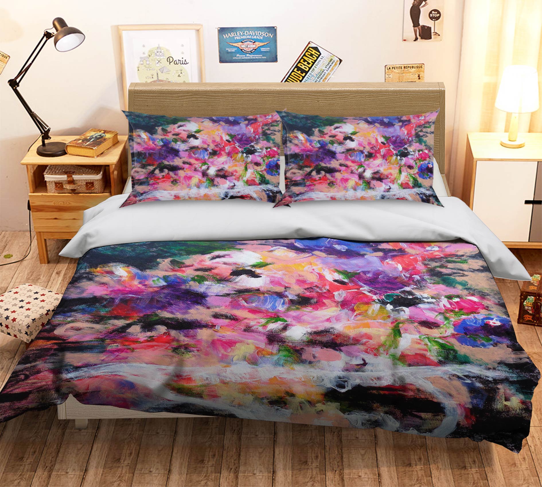 3D Watercolor Mix 1117 Misako Chida Bedding Bed Pillowcases Quilt
