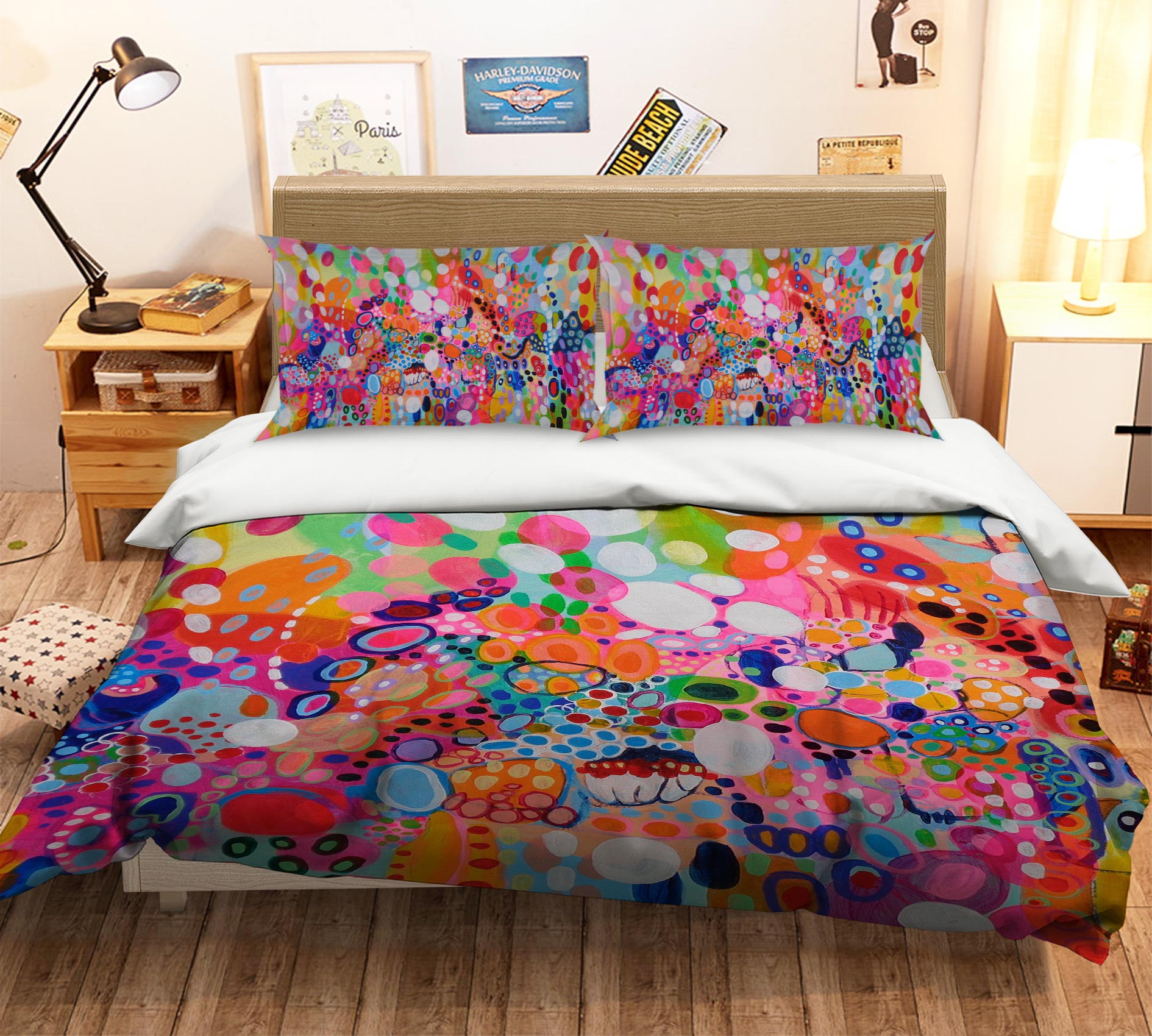 3D Colorful Painting 1137 Misako Chida Bedding Bed Pillowcases Quilt Cover Duvet Cover