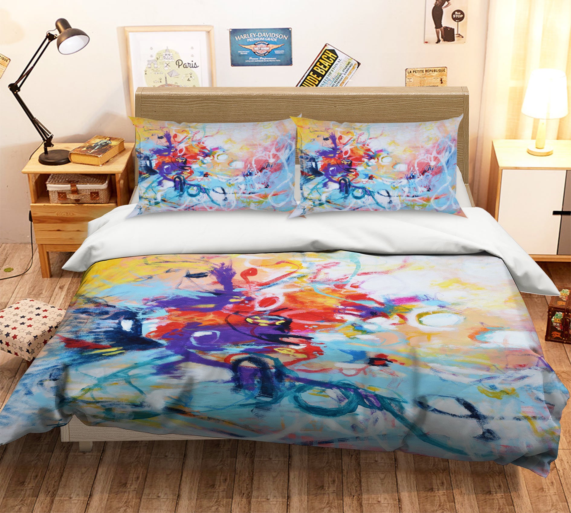 3D Purple Blend Texture 1148 Misako Chida Bedding Bed Pillowcases Quilt Cover Duvet Cover